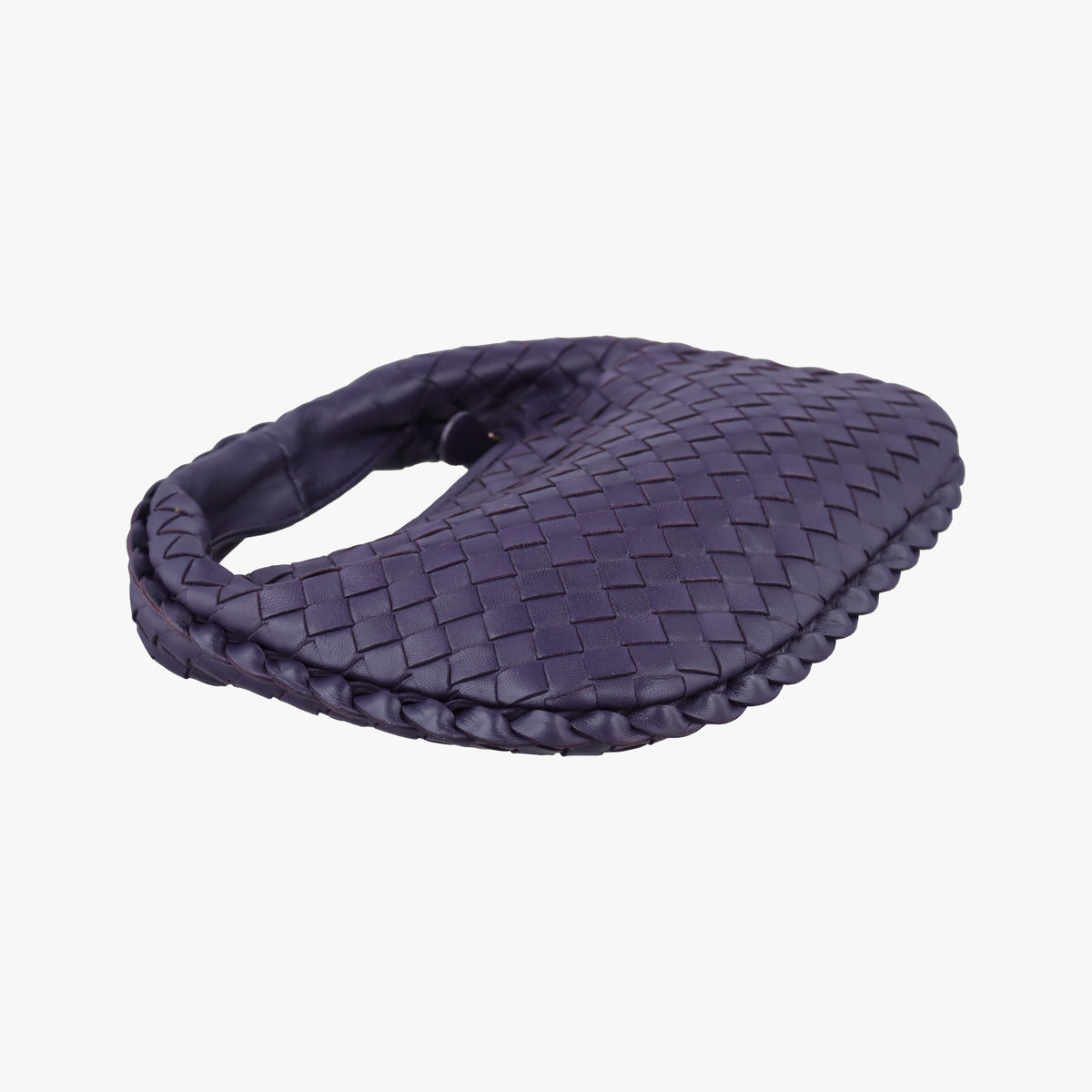 Pre-owned Bottega Veneta Intrecciato Purple lambskin  handbag | stylenewstar