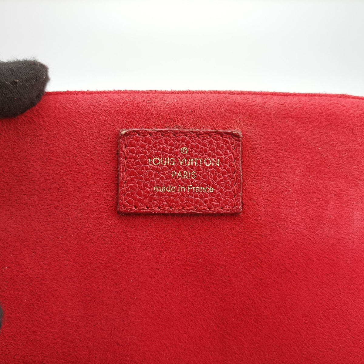 Pre-owned Louis Vuitton Alma Bag Into Bag Brown×Rouge Monogram Canvas M41779 shoulderbag | stylenewstar