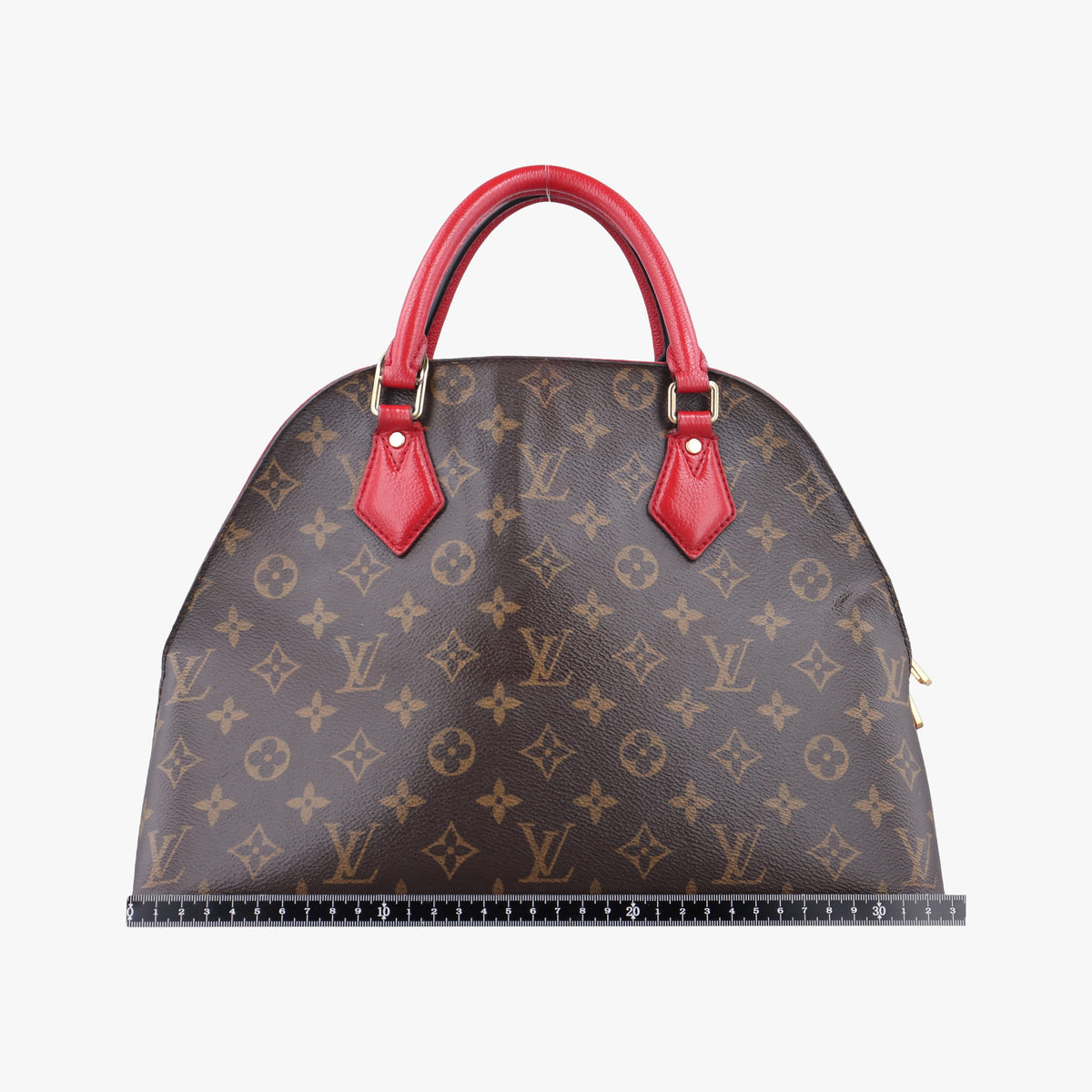 Pre-owned Louis Vuitton Alma Bag Into Bag Brown×Rouge Monogram Canvas M41779 shoulderbag | stylenewstar