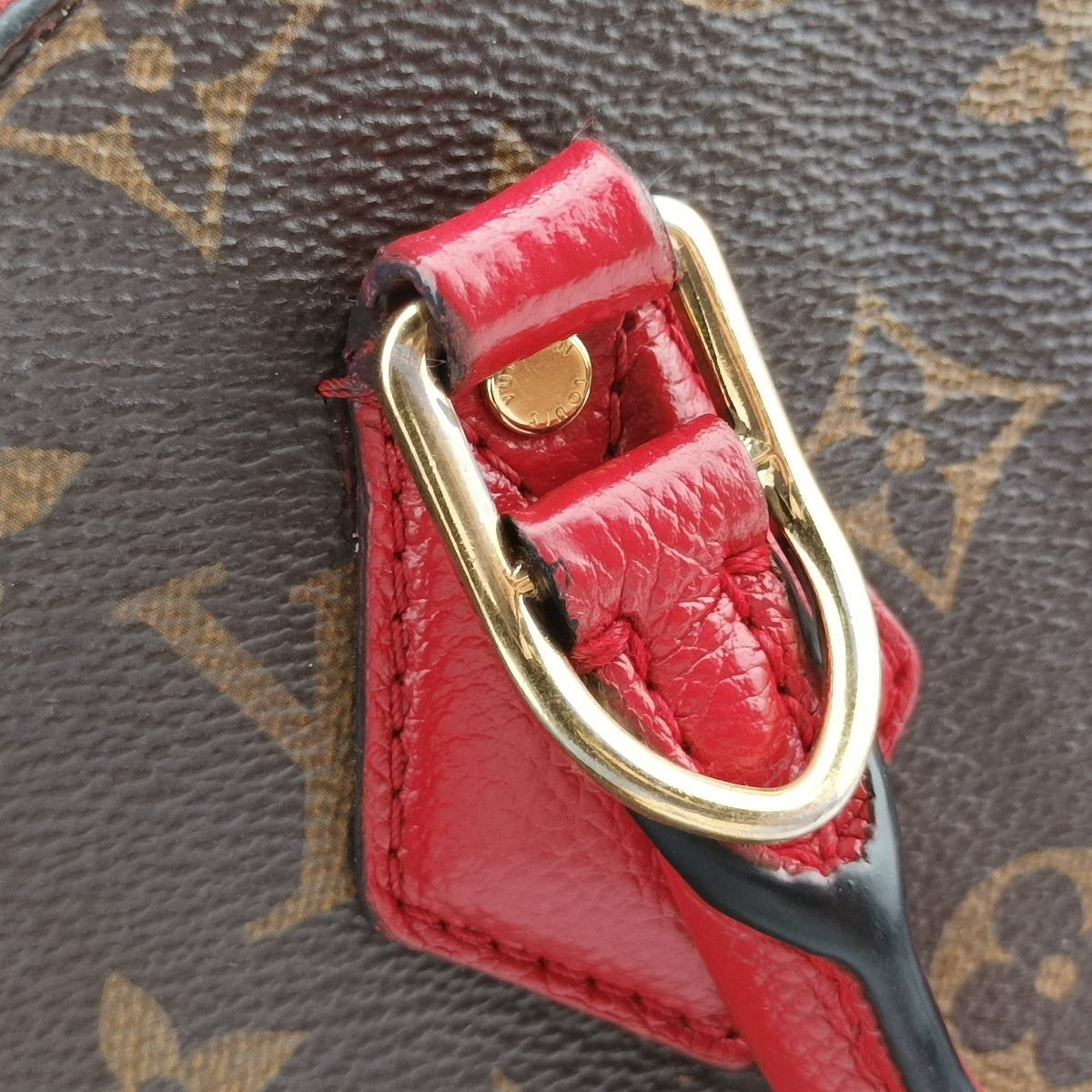 Pre-owned Louis Vuitton Alma Bag Into Bag Brown×Rouge Monogram Canvas M41779 shoulderbag | stylenewstar