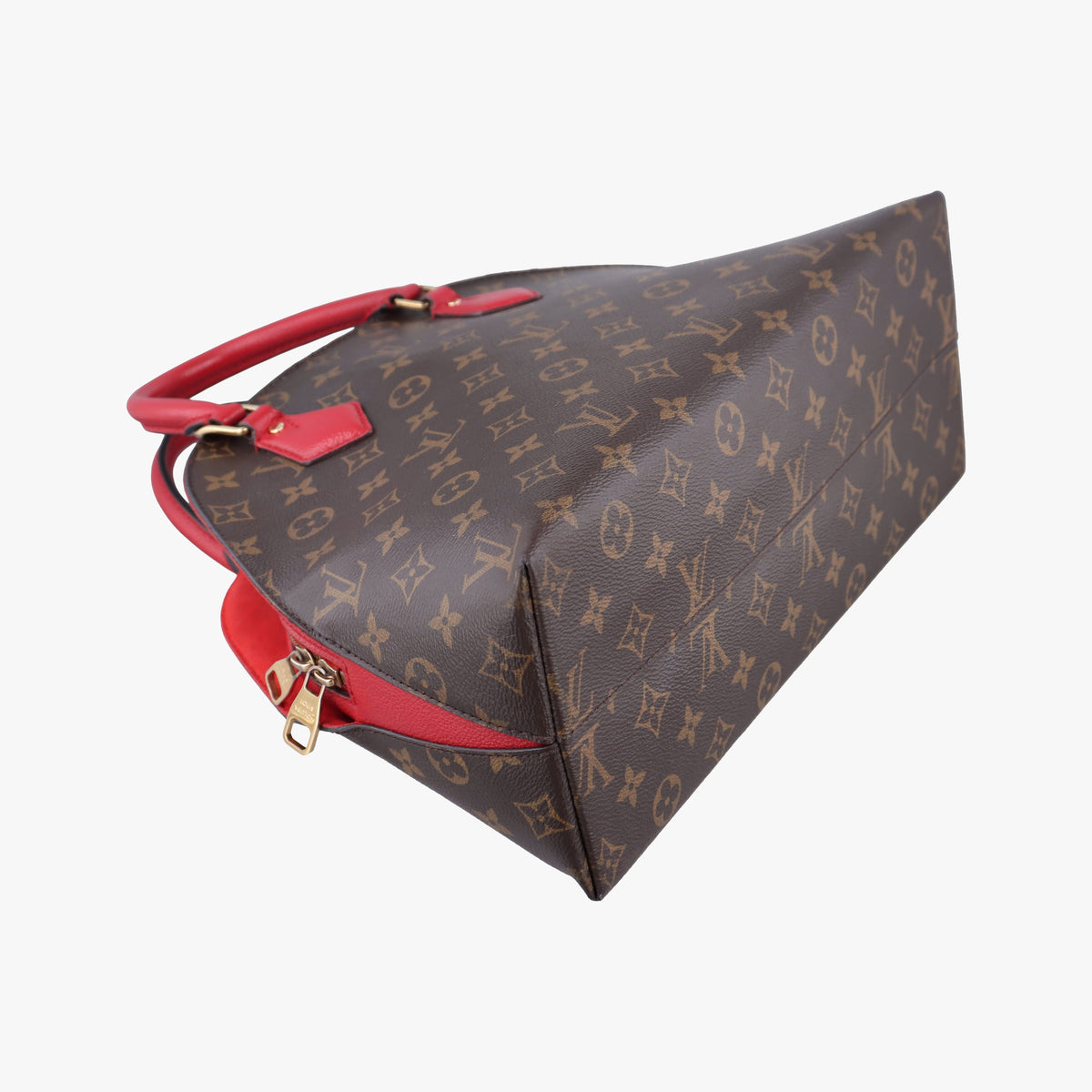 Pre-owned Louis Vuitton Alma Bag Into Bag Brown×Rouge Monogram Canvas M41779 shoulderbag | stylenewstar