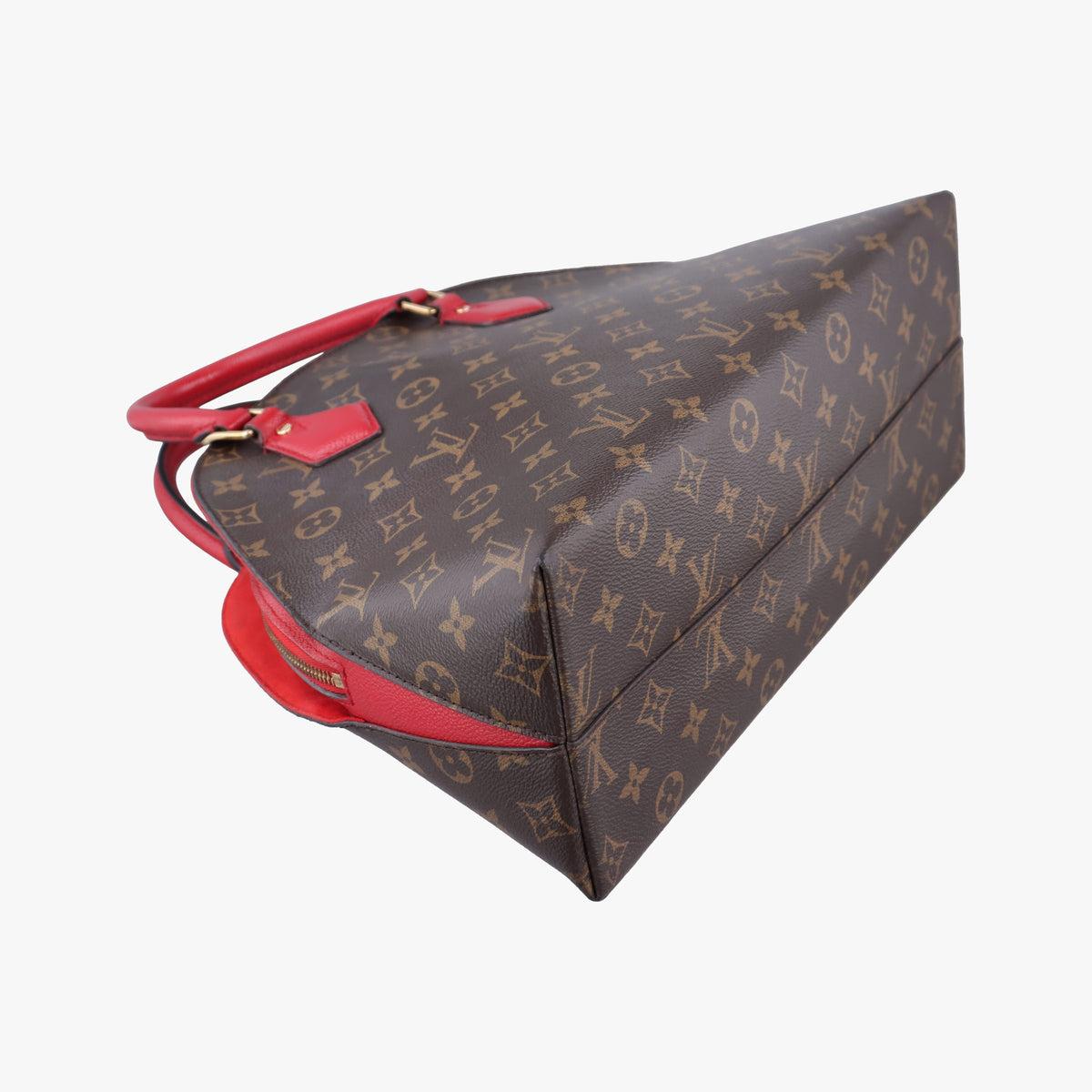 Pre-owned Louis Vuitton Alma Bag Into Bag Brown×Rouge Monogram Canvas M41779 shoulderbag | stylenewstar