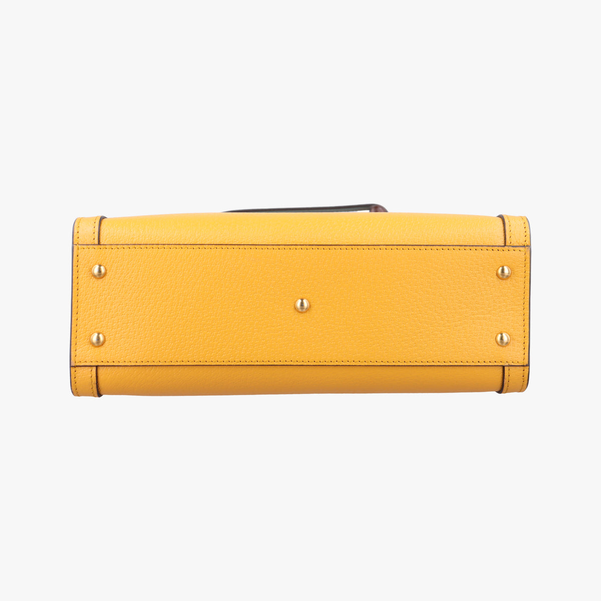 Pre-owned Gucci Diana Jumbo GG Mini Yellow Leather 702721 shoulderbag | stylenewstar