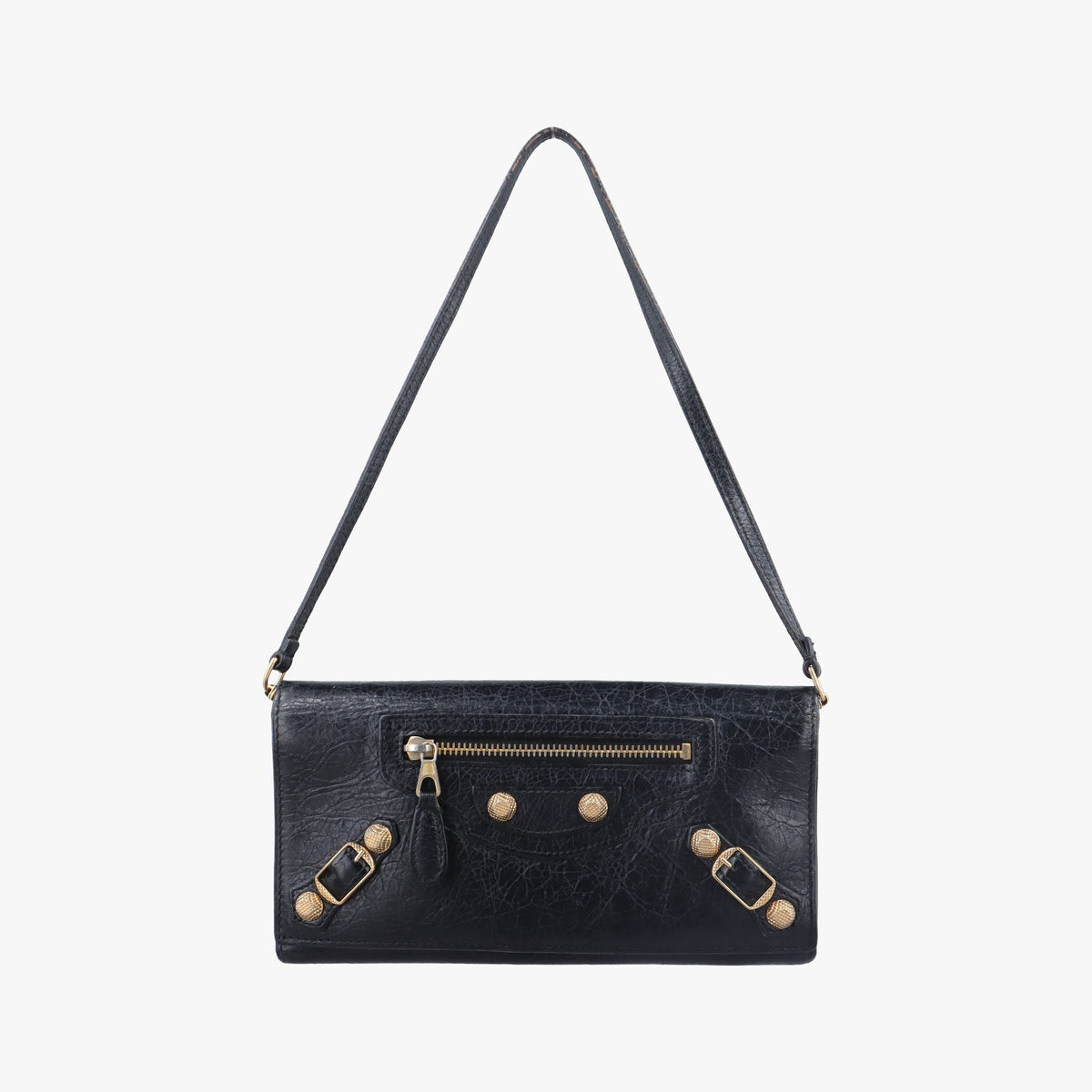 Pre-owned Balenciaga The Giant Black Leather  handbag | stylenewstar