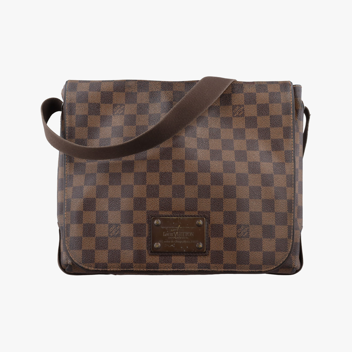 Pre-owned Louis Vuitton BROOKLYN GM EBENE Damier Canvas N51211 shoulderbag | stylenewstar