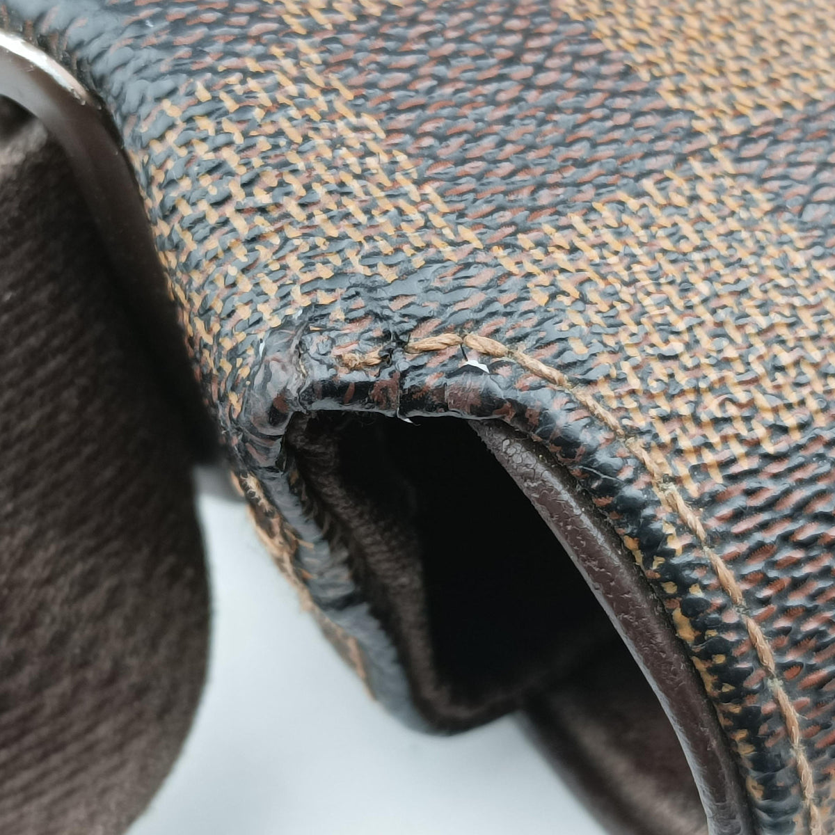 Pre-owned Louis Vuitton BROOKLYN GM EBENE Damier Canvas N51211 shoulderbag | stylenewstar
