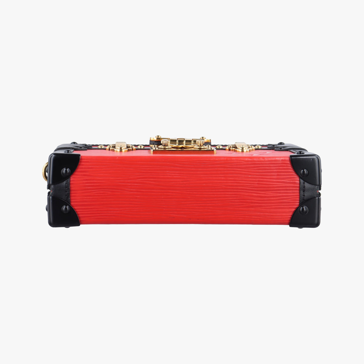 Pre-owned Louis Vuitton PETITE MALLE Noir×COQUELICOT epi×Leather M54651 shoulderbag | stylenewstar