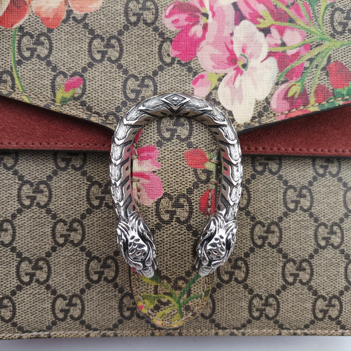 Secondhand Gucci Dionysus beige×Multicolour PVC coated canvas×suede 421970 shoulderbag | stylenewstar