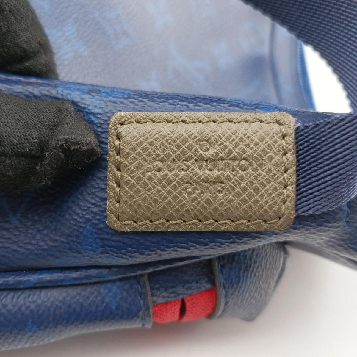 Pre-owned Louis Vuitton Monogram Pacific Messenger PM Blue×Green×Red Monogram canvas×leather M43829 shoulderbag | stylenewstar