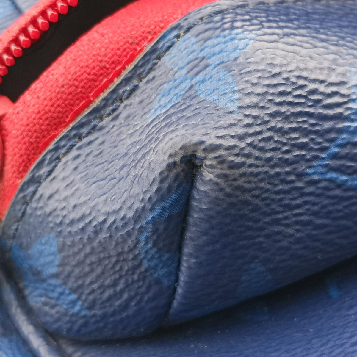 Pre-owned Louis Vuitton Monogram Pacific Messenger PM Blue×Green×Red Monogram canvas×leather M43829 shoulderbag | stylenewstar