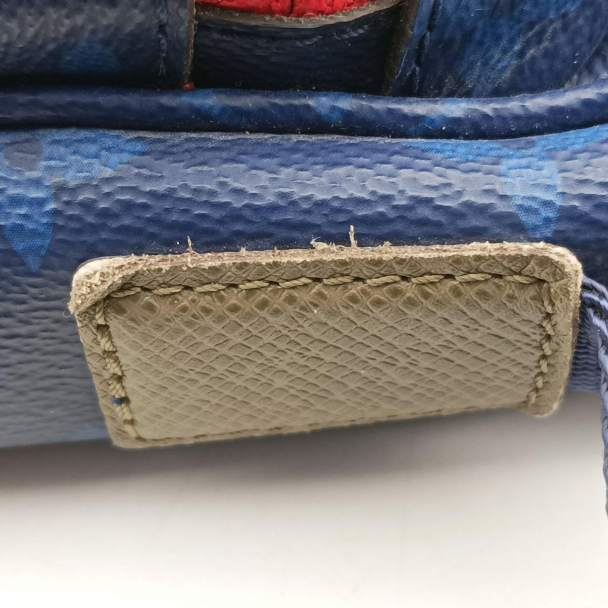 Pre-owned Louis Vuitton Monogram Pacific Messenger PM Blue×Green×Red Monogram canvas×leather M43829 shoulderbag | stylenewstar