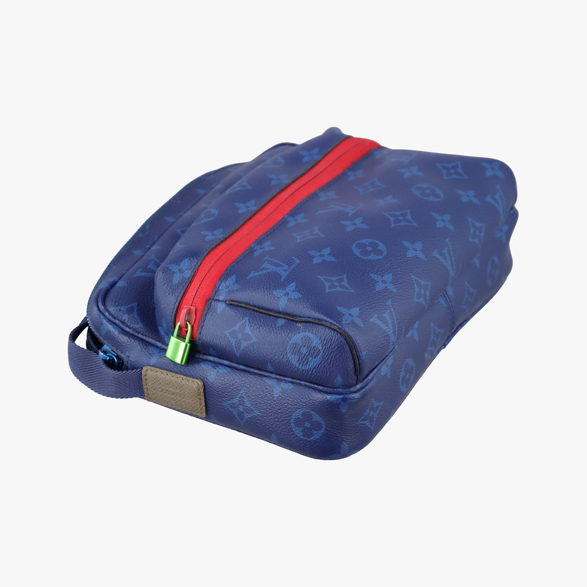 Pre-owned Louis Vuitton Monogram Pacific Messenger PM Blue×Green×Red Monogram canvas×leather M43829 shoulderbag | stylenewstar