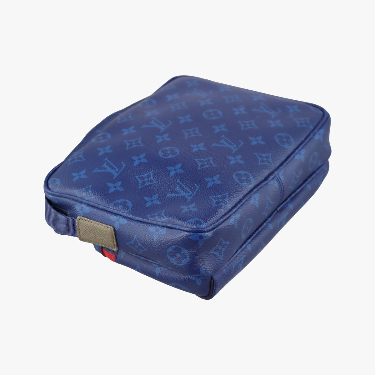 Pre-owned Louis Vuitton Monogram Pacific Messenger PM Blue×Green×Red Monogram canvas×leather M43829 shoulderbag | stylenewstar