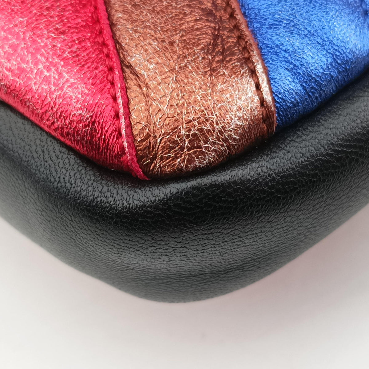 Pre-owned Yves Saint Laurent COLLEGE Rainbow Multicolour Leather 447977 shoulderbag | stylenewstar