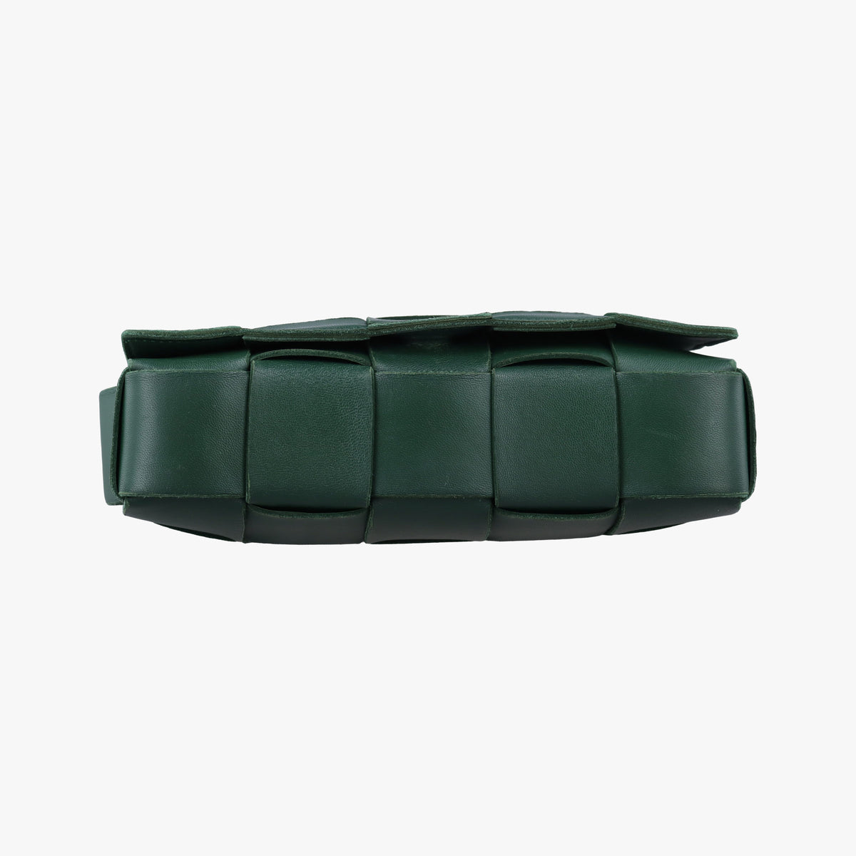 Pre-owned Bottega Veneta Cassette Green lambskin  shoulderbag | stylenewstar