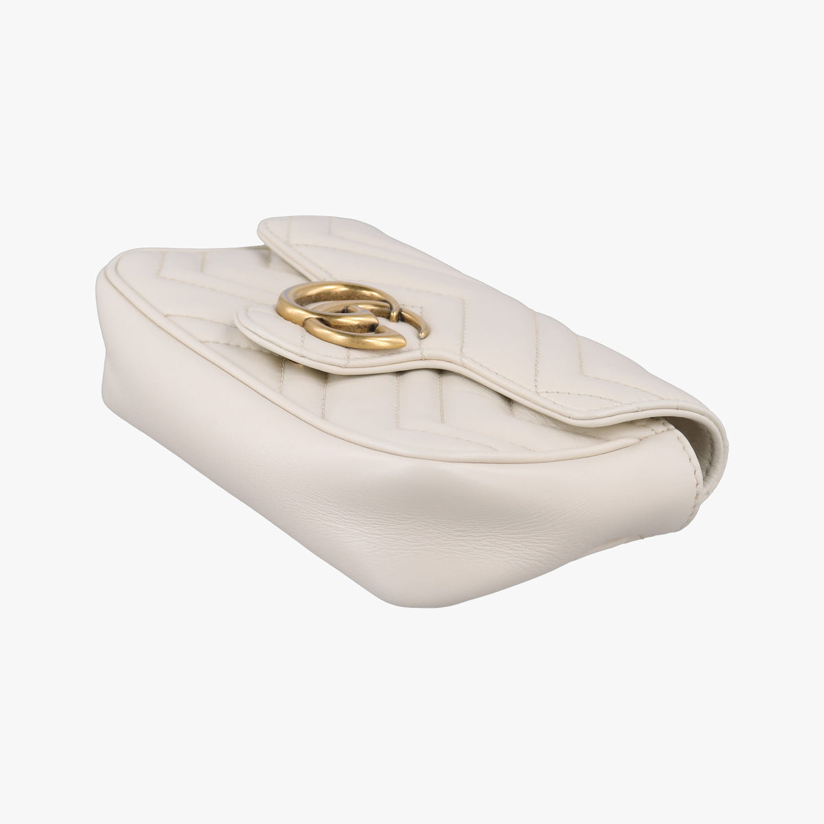 Vintage Gucci GG Marmont White Leather 476438 shoulderbag | stylenewstar