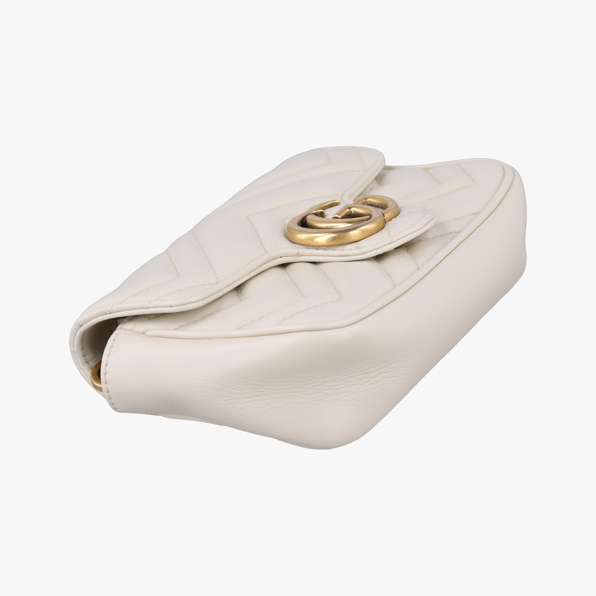 Vintage Gucci GG Marmont White Leather 476438 shoulderbag | stylenewstar