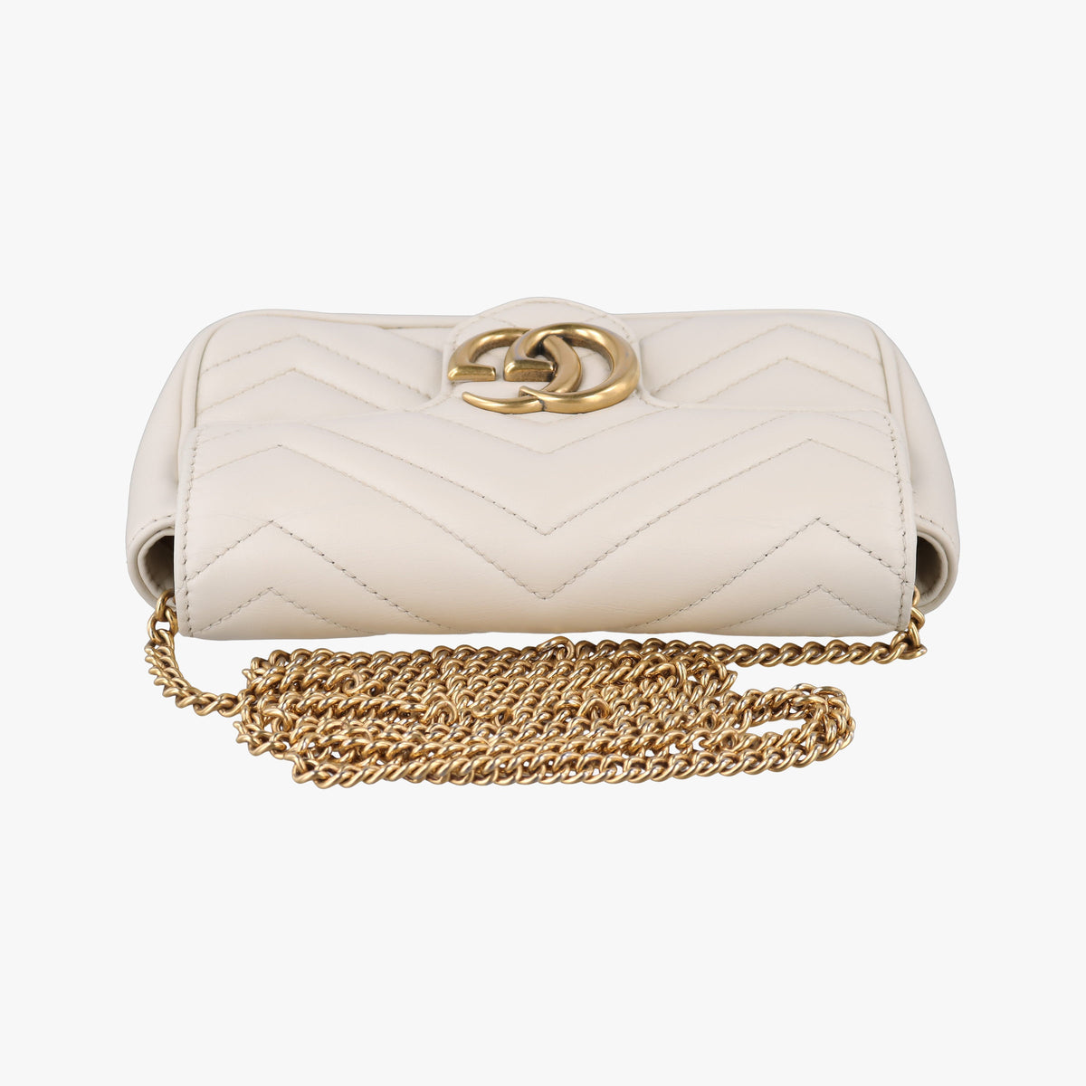 Vintage Gucci GG Marmont White Leather 476438 shoulderbag | stylenewstar