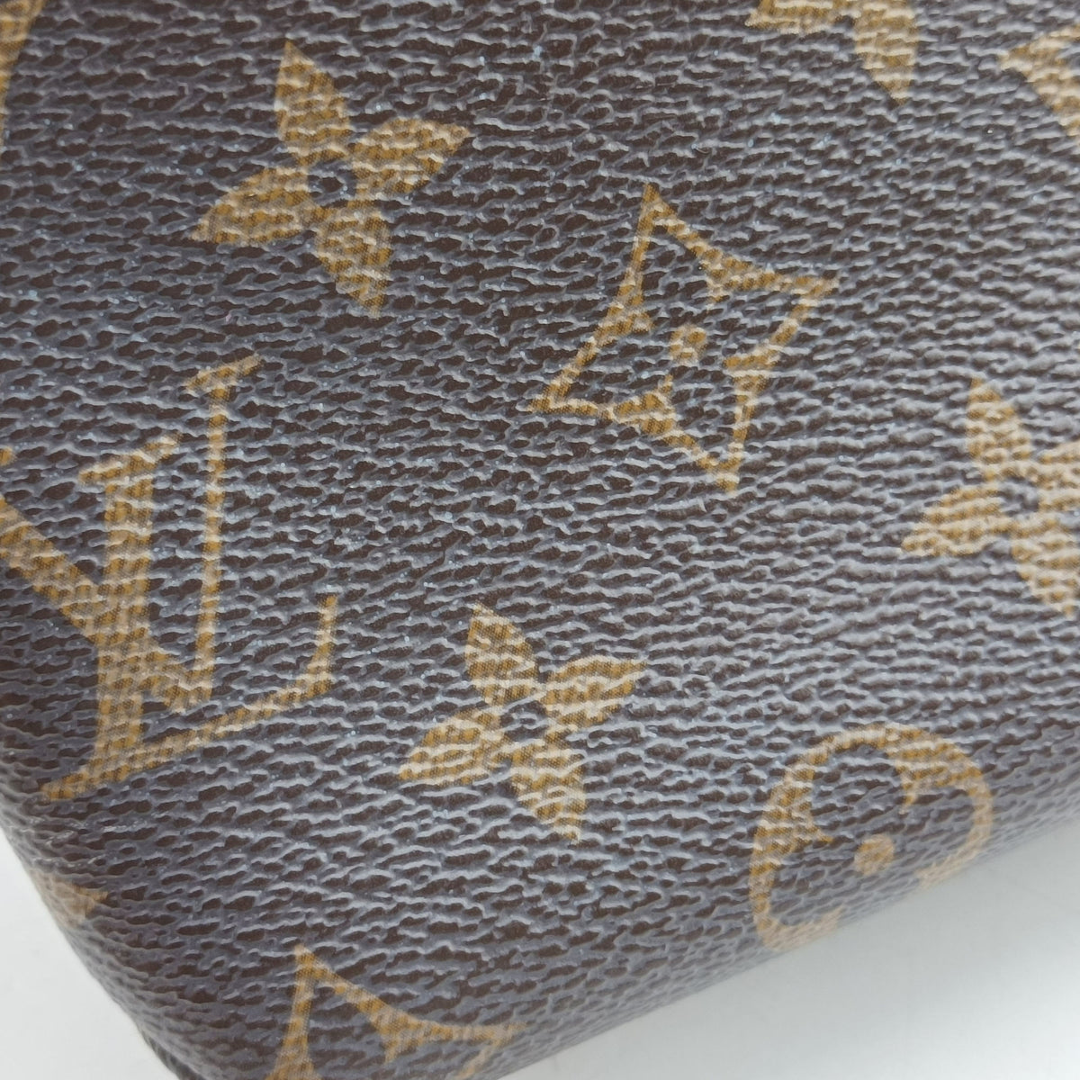Pre-owned Louis Vuitton SAINT PLACIDE brown×CERISE Monogram Canvas×calf leather M43713 shoulderbag | stylenewstar