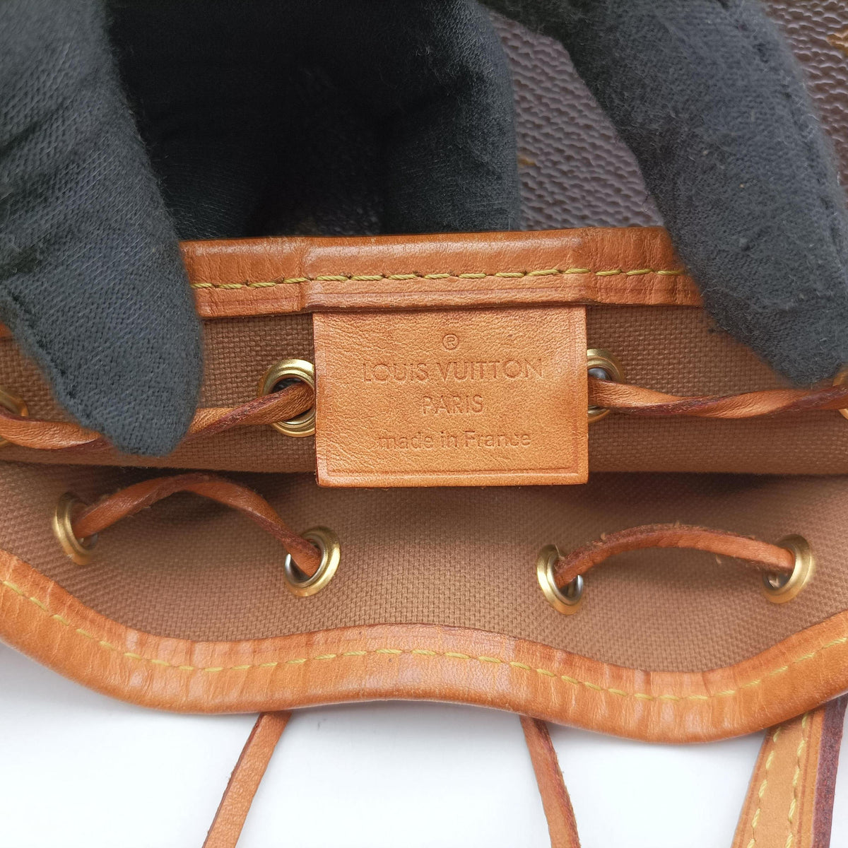 Secondhand Louis Vuitton Nano Noe Brown Monogram Canvas M41346 shoulderbag | stylenewstar