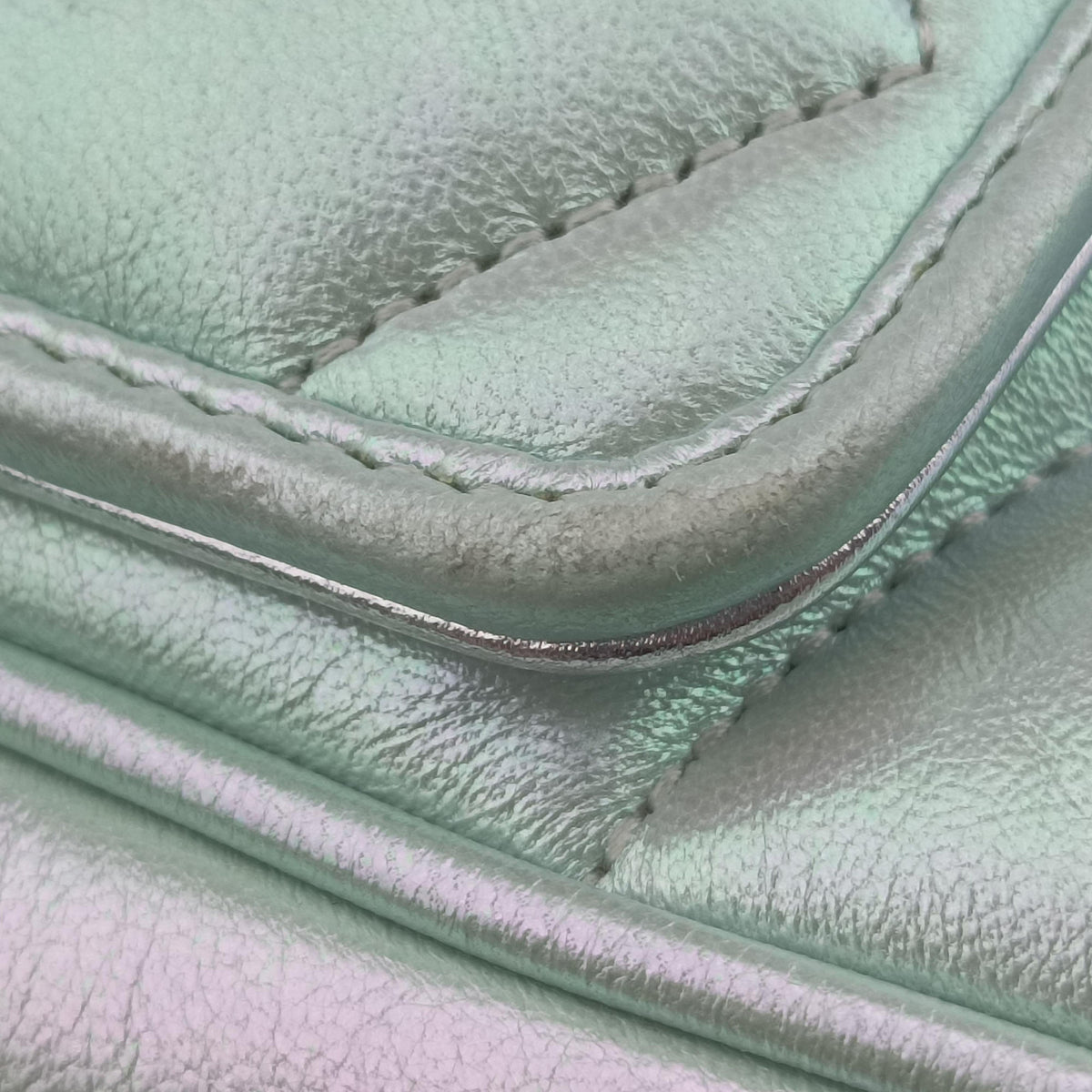 Pre-owned Gucci GG Marmont Green Leather 739682 shoulderbag | stylenewstar