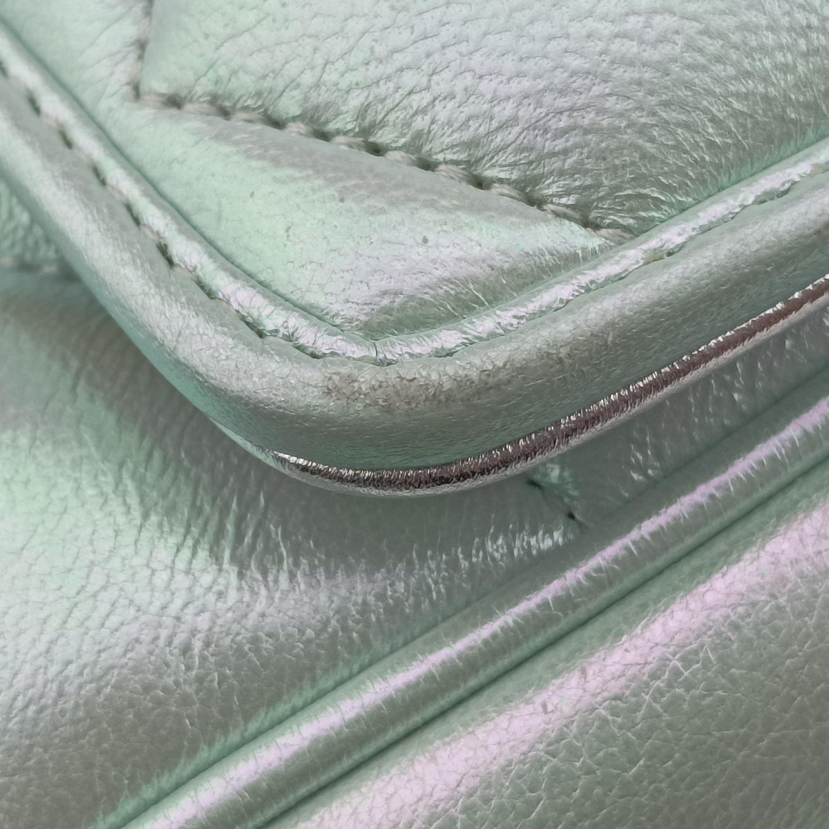 Pre-owned Gucci GG Marmont Green Leather 739682 shoulderbag | stylenewstar