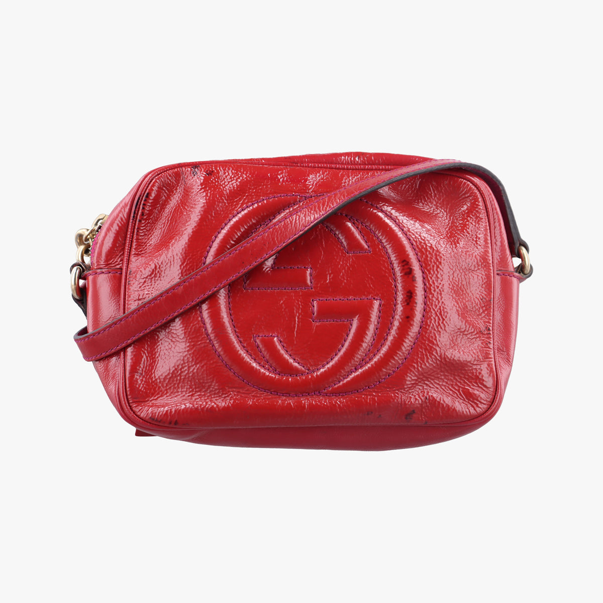 Vintage Gucci Soho Red Patent Leather 308364 shoulderbag | stylenewstar