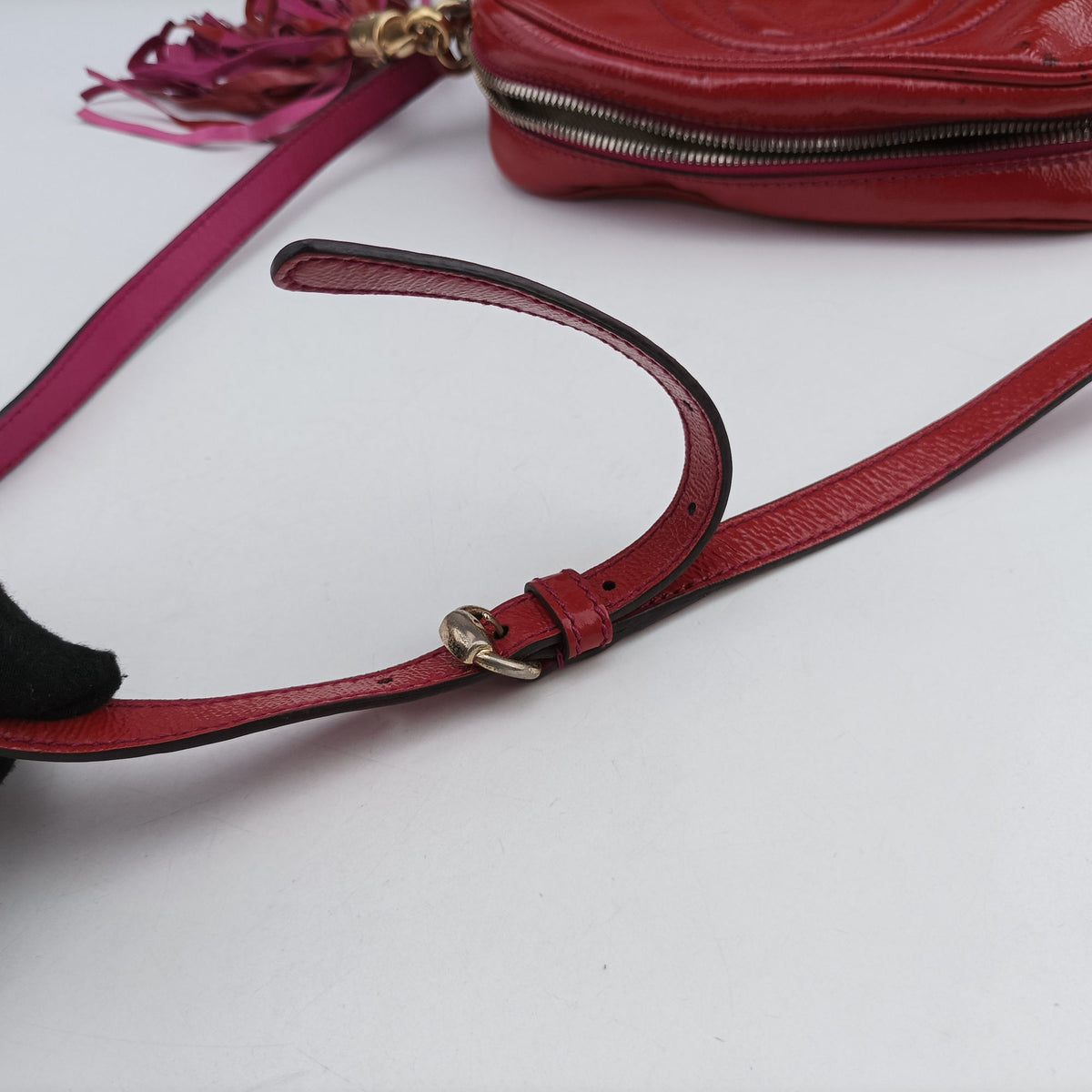 Vintage Gucci Soho Red Patent Leather 308364 shoulderbag | stylenewstar