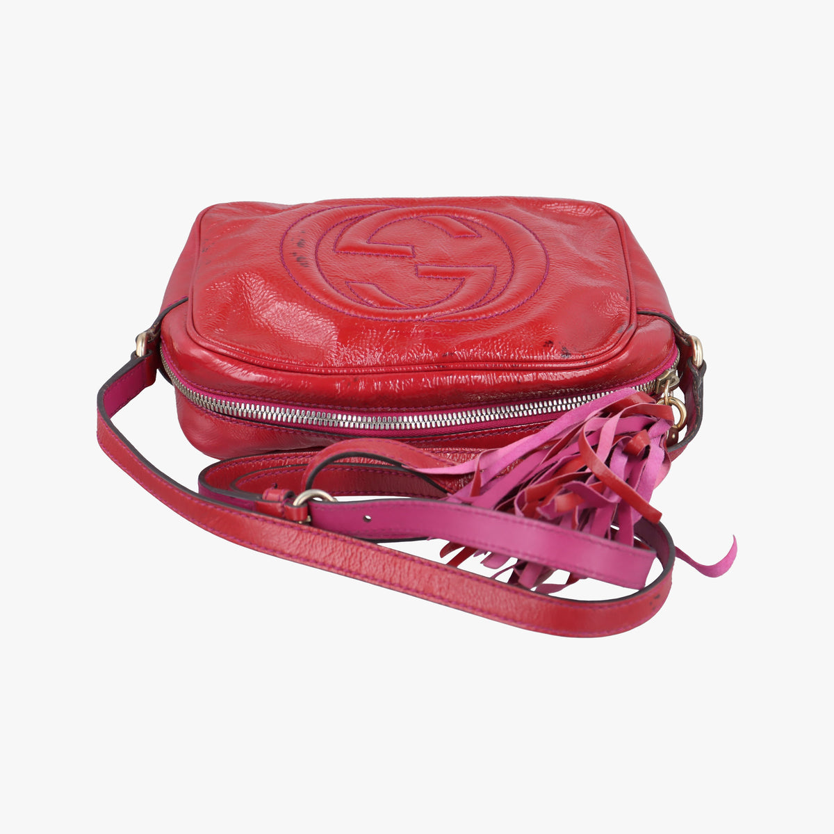Vintage Gucci Soho Red Patent Leather 308364 shoulderbag | stylenewstar