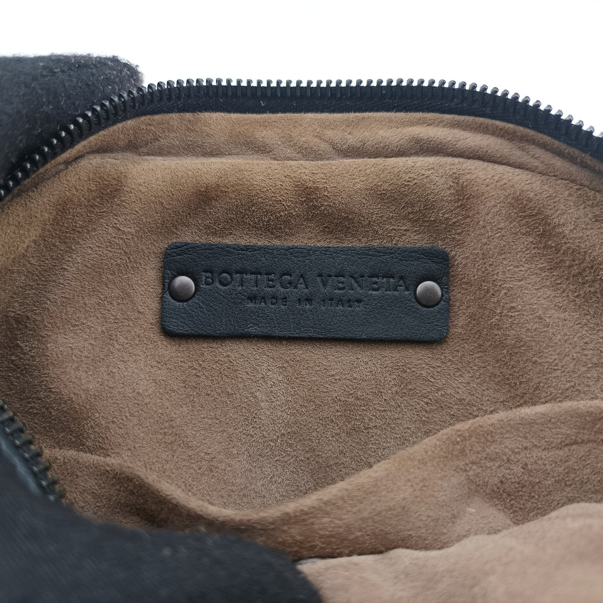 Pre-owned Bottega Veneta Intrecciato Black lambskin  bum bag/waist bag | stylenewstar