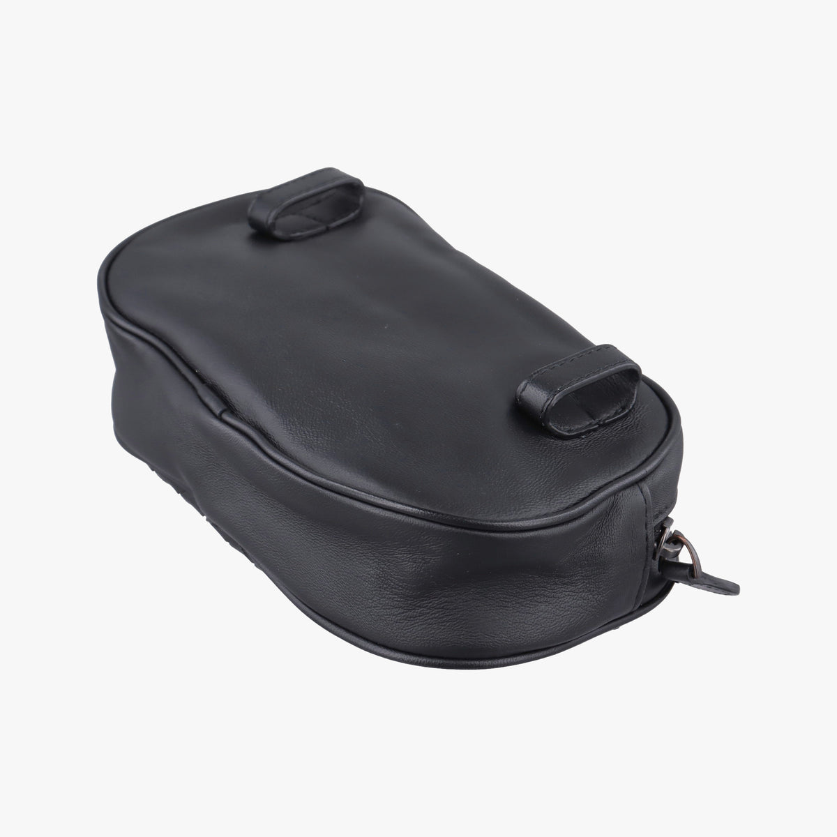 Pre-owned Bottega Veneta Intrecciato Black lambskin  bum bag/waist bag | stylenewstar