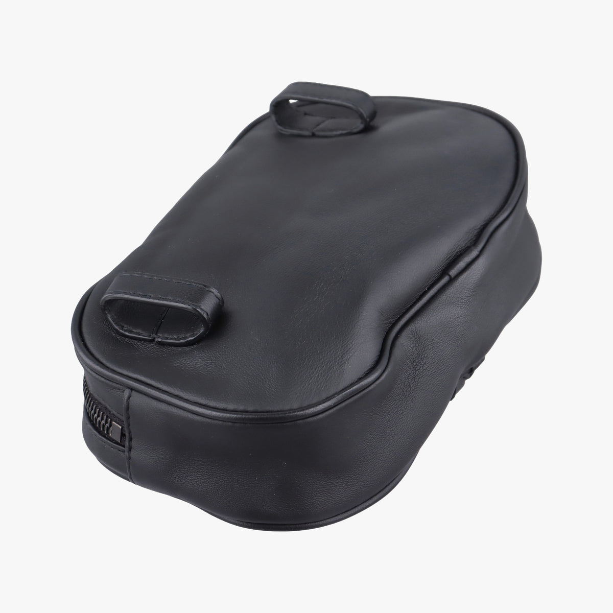 Pre-owned Bottega Veneta Intrecciato Black lambskin  bum bag/waist bag | stylenewstar