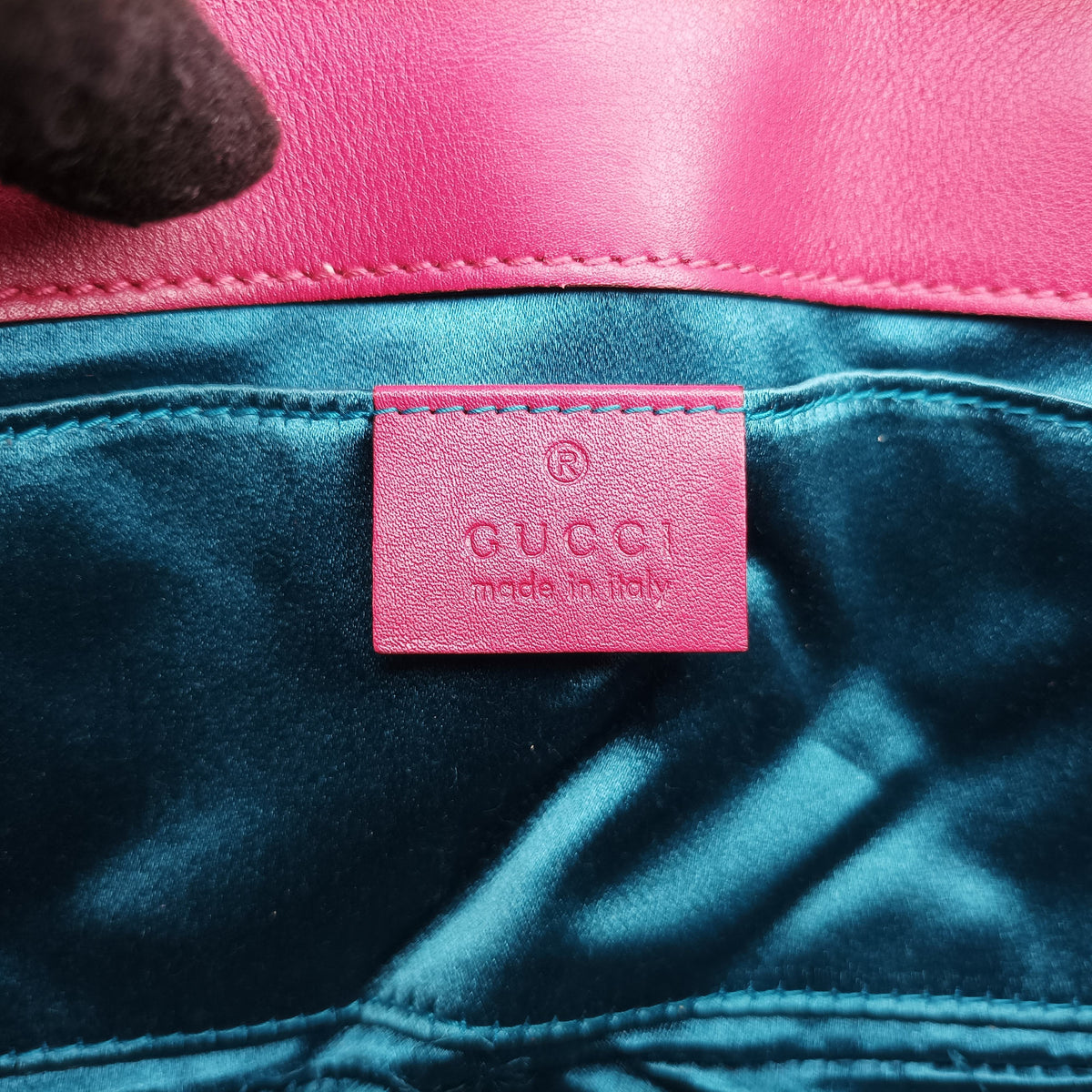 Vintage Gucci GG Marmont Pink velour 446744 shoulderbag | stylenewstar