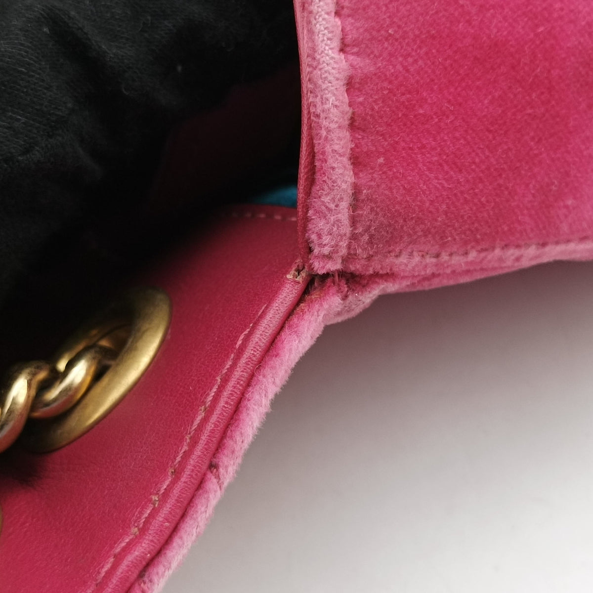 Vintage Gucci GG Marmont Pink velour 446744 shoulderbag | stylenewstar