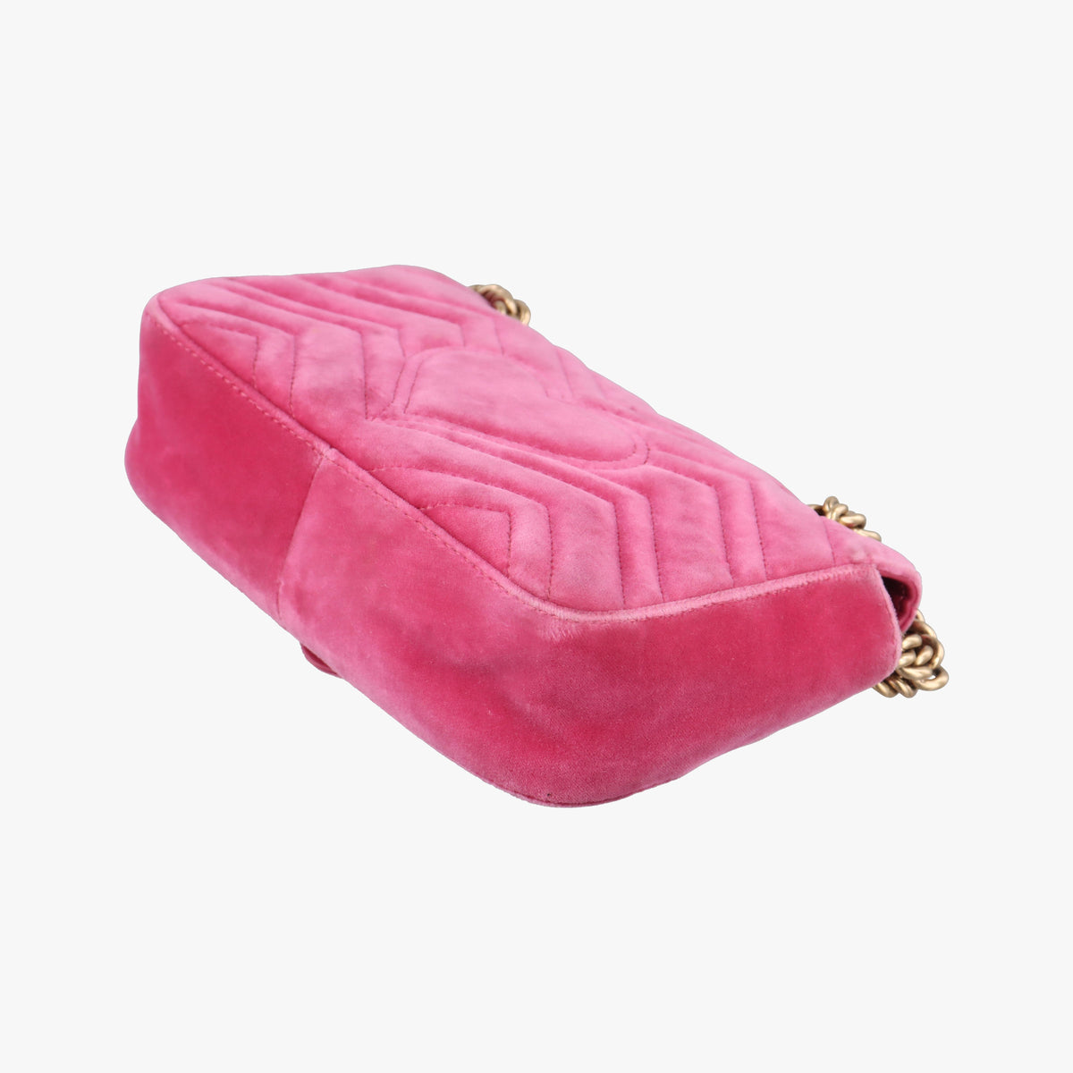Vintage Gucci GG Marmont Pink velour 446744 shoulderbag | stylenewstar