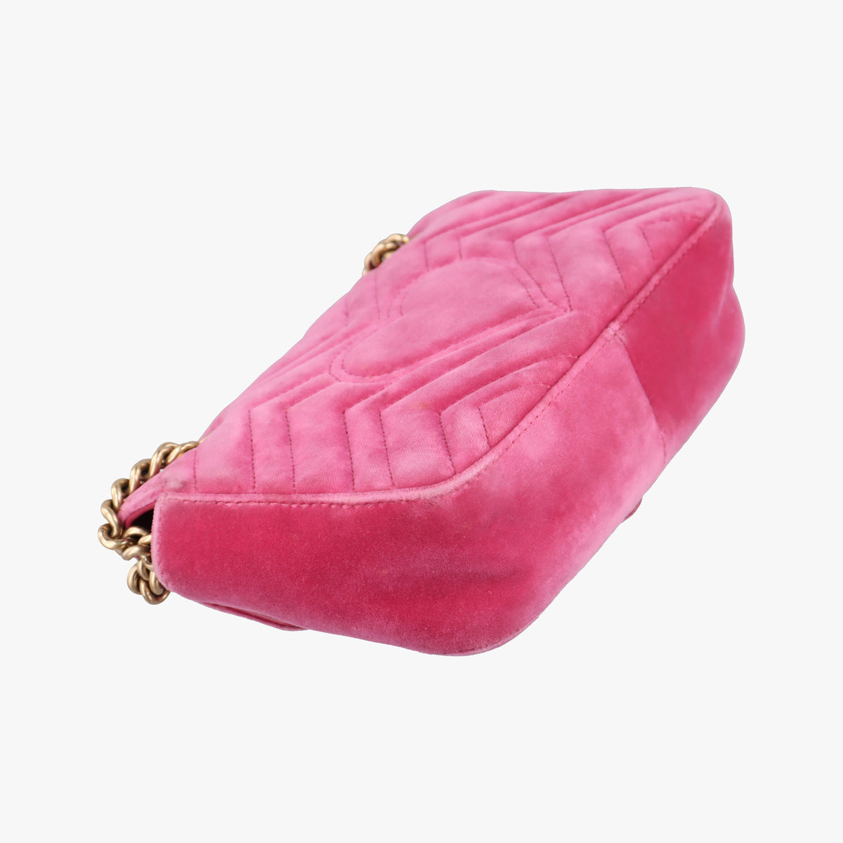 Vintage Gucci GG Marmont Pink velour 446744 shoulderbag | stylenewstar