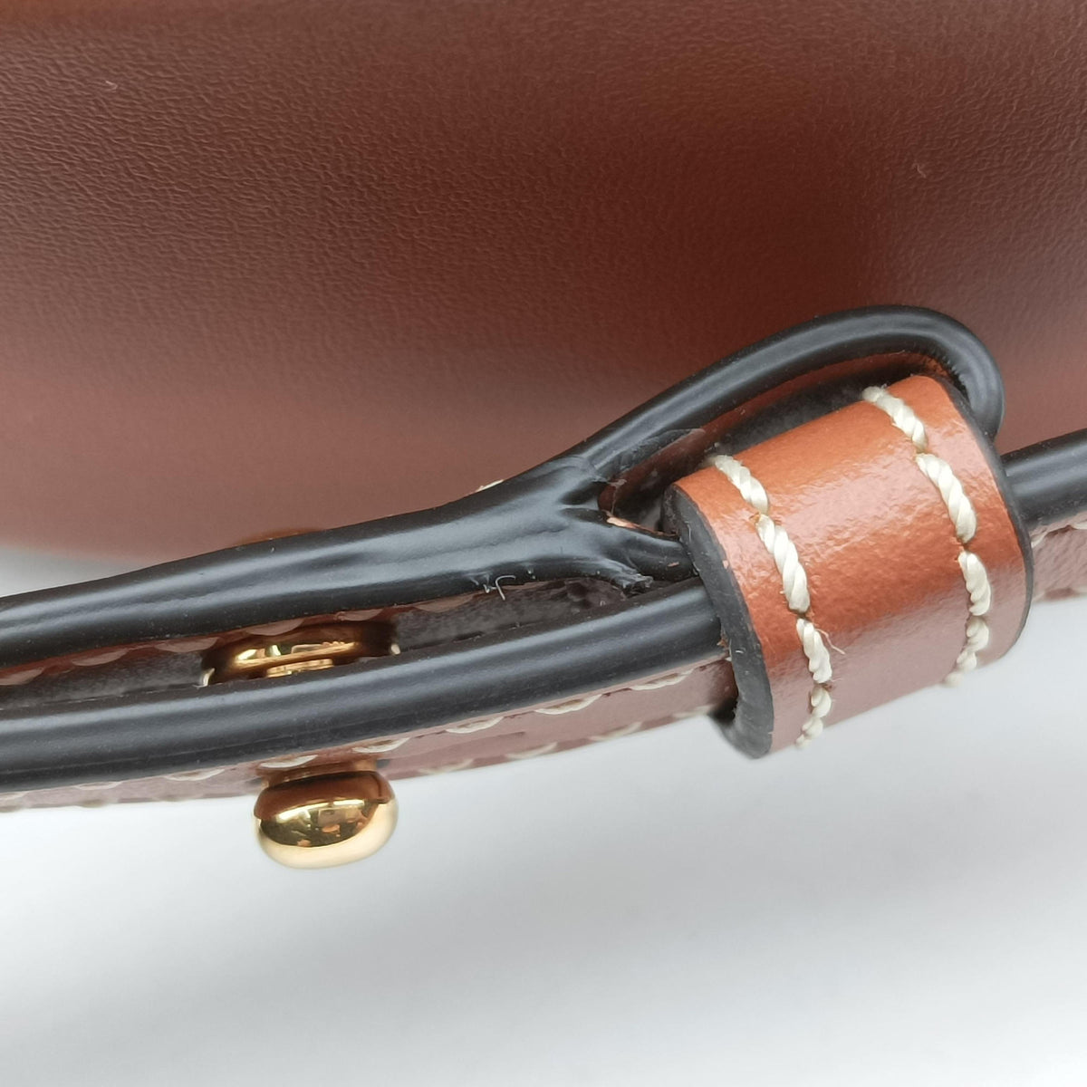Pre-owned Celine Oval Purse Cuir Triomphe Brown Leather  shoulderbag | stylenewstar