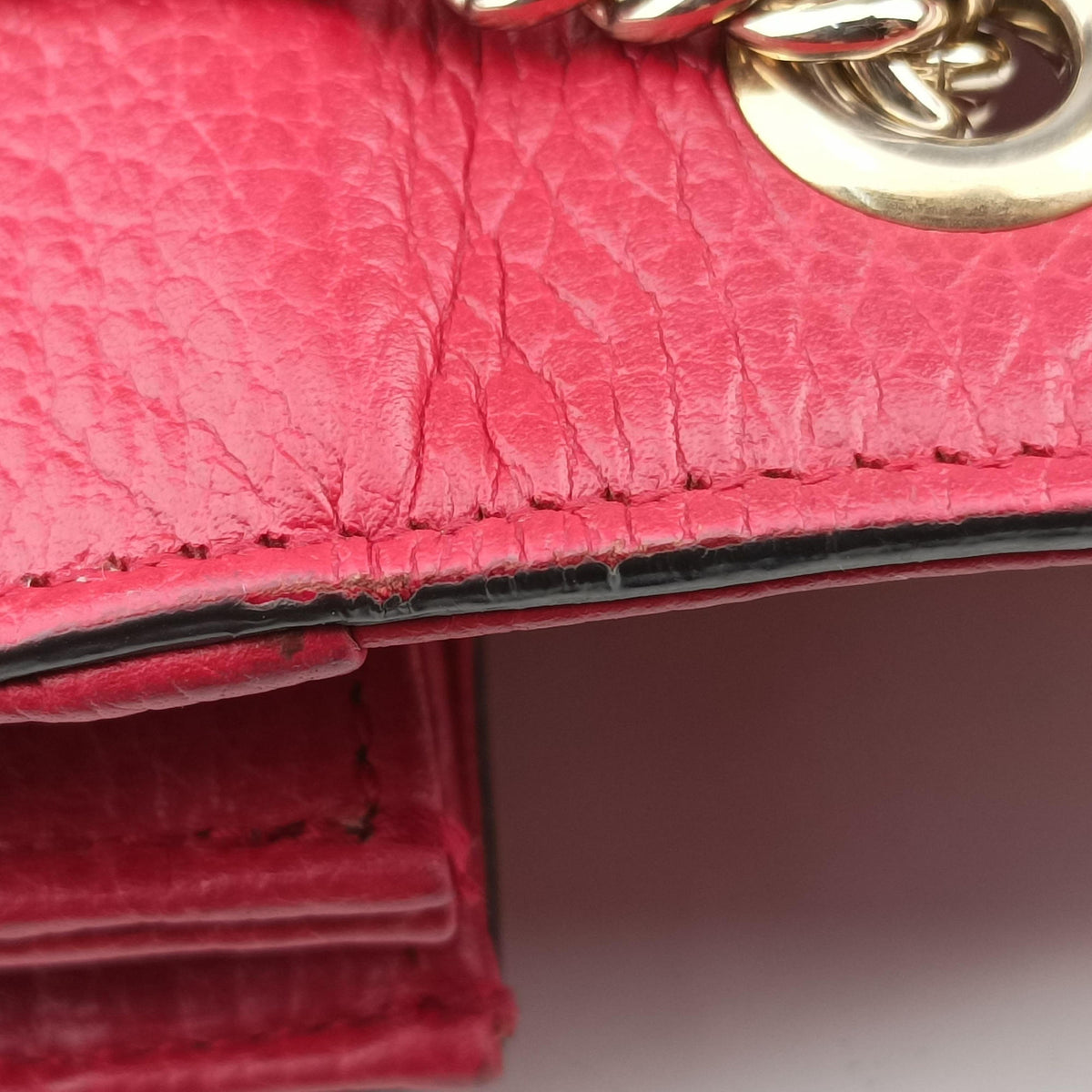 Pre-owned Gucci Interlocking G Red Leather 510304 shoulderbag | stylenewstar