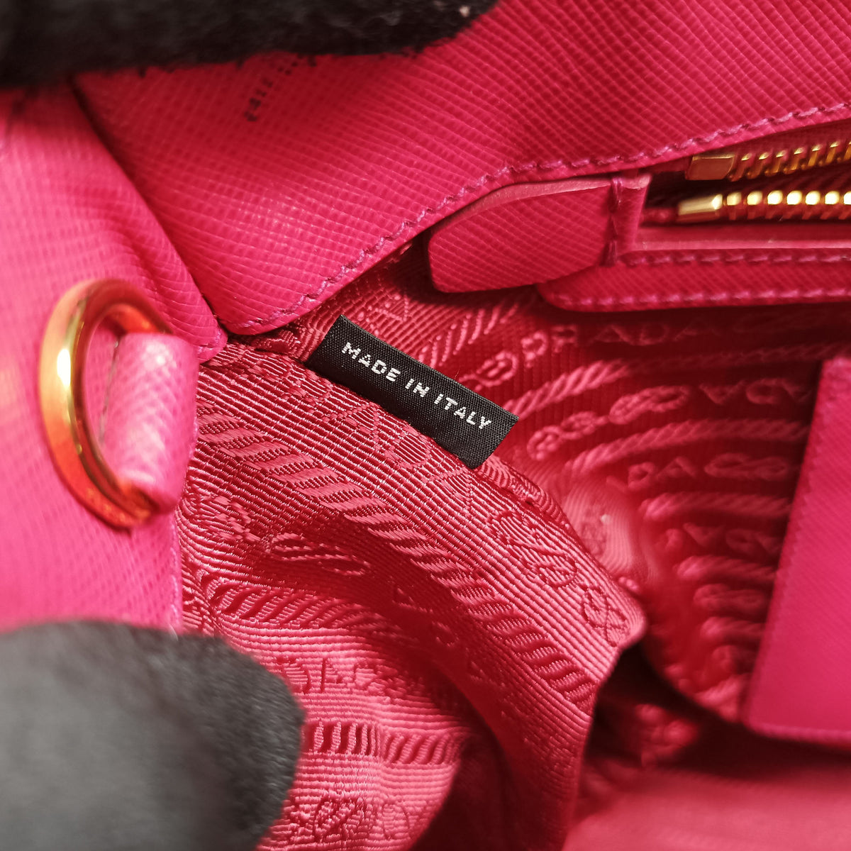 Pre-owned Prada Galleria Pink SAFFIANO Leather BN1874 handbag | stylenewstar