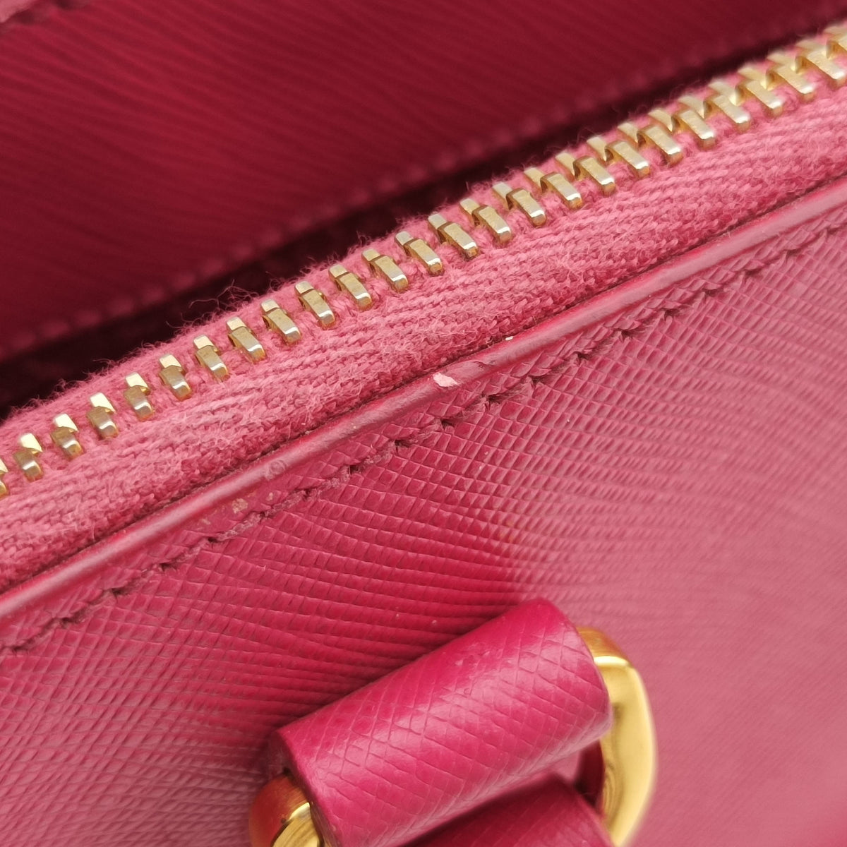 Pre-owned Prada Galleria Pink SAFFIANO Leather BN1874 handbag | stylenewstar