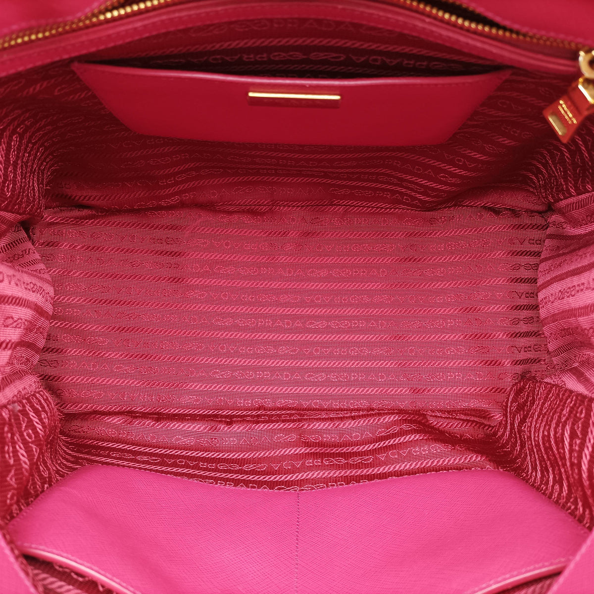 Pre-owned Prada Galleria Pink SAFFIANO Leather BN1874 handbag | stylenewstar