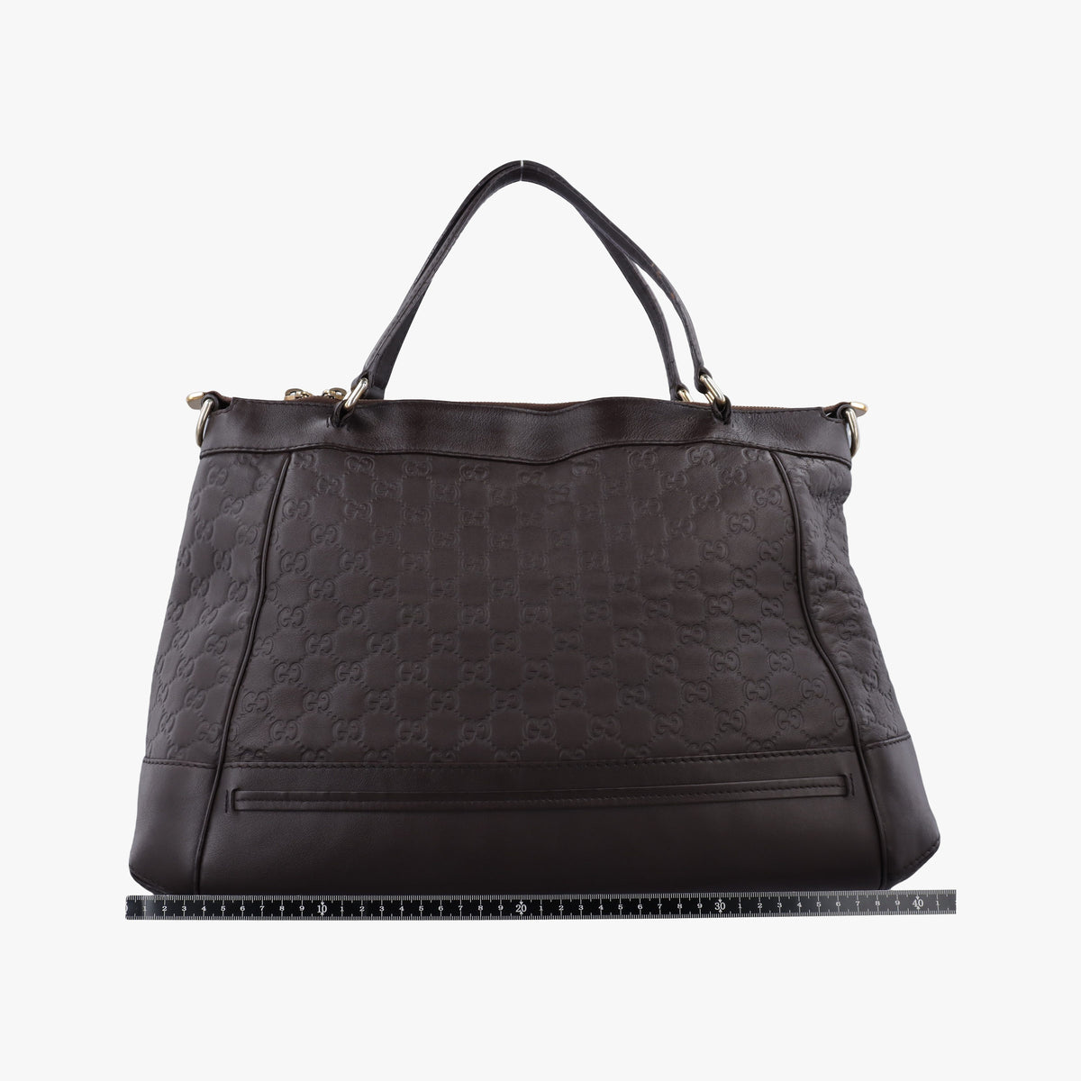 Vintage Gucci Mayfair Bow Tote Brown leather 257349 handbag | stylenewstar