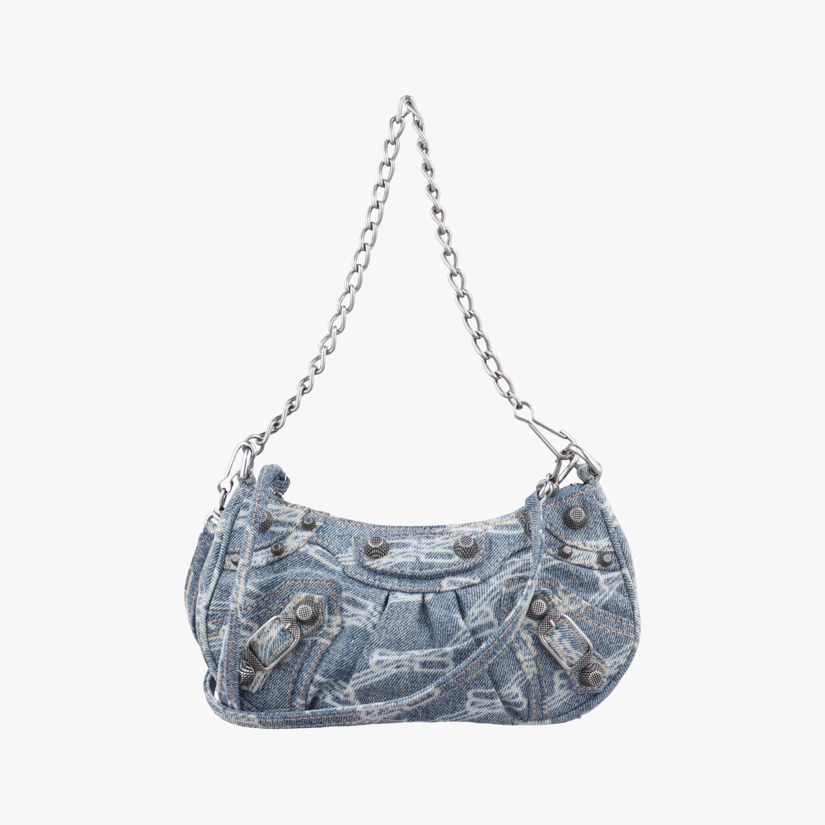Vintage Balenciaga Le Cagole mini Blue denim  shoulderbag | stylenewstar