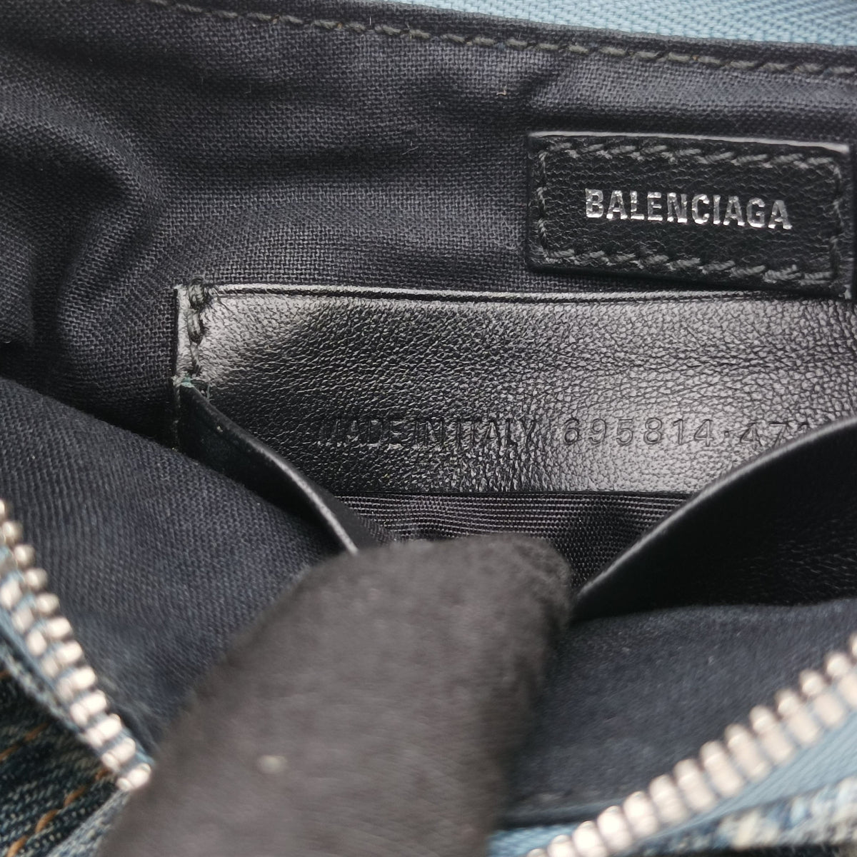 Vintage Balenciaga Le Cagole mini Blue denim  shoulderbag | stylenewstar