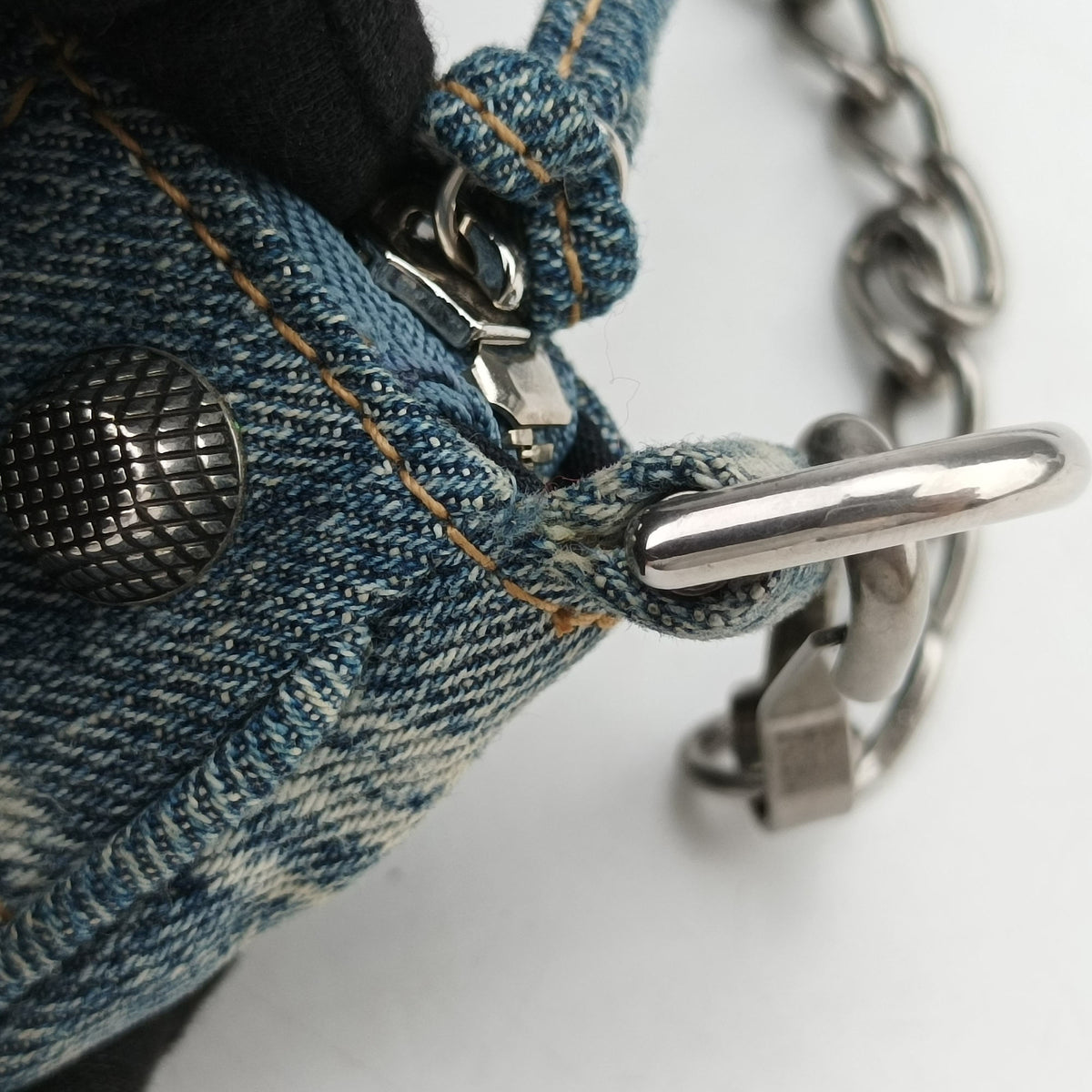 Vintage Balenciaga Le Cagole mini Blue denim  shoulderbag | stylenewstar