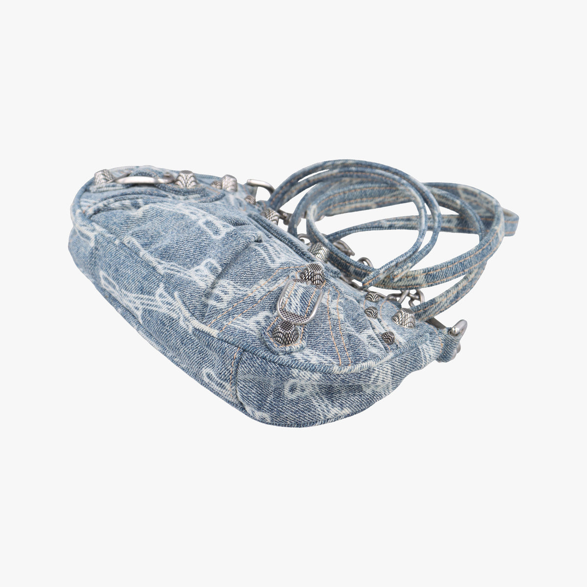Vintage Balenciaga Le Cagole mini Blue denim  shoulderbag | stylenewstar