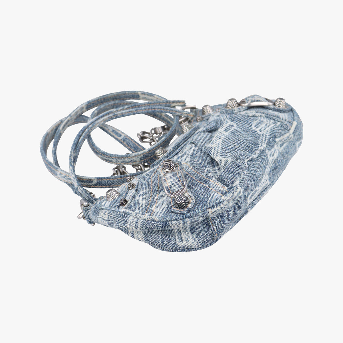 Vintage Balenciaga Le Cagole mini Blue denim  shoulderbag | stylenewstar