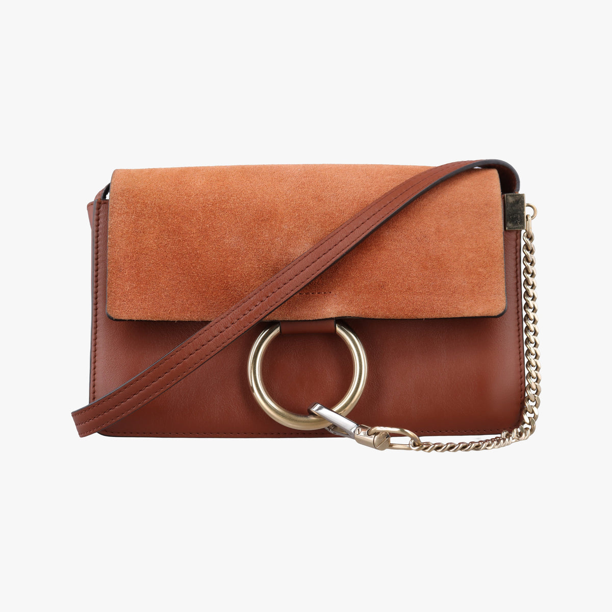 Vintage Chloe FAYE Brown Suede × leather  shoulderbag | stylenewstar