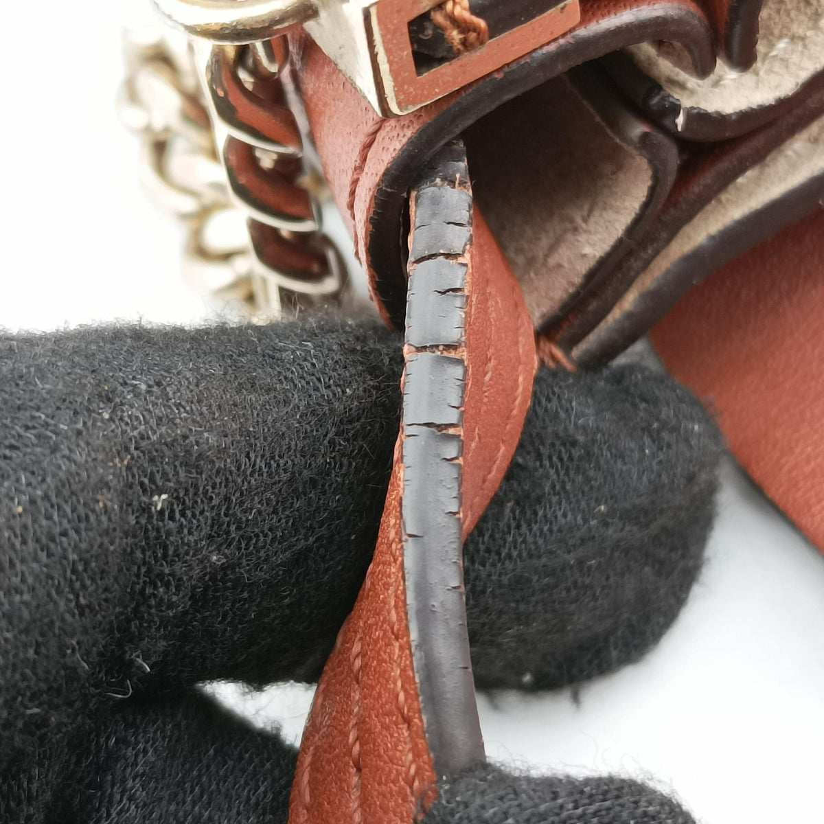 Secondhand Chloe FAYE Brown Suede × leather  shoulderbag | stylenewstar
