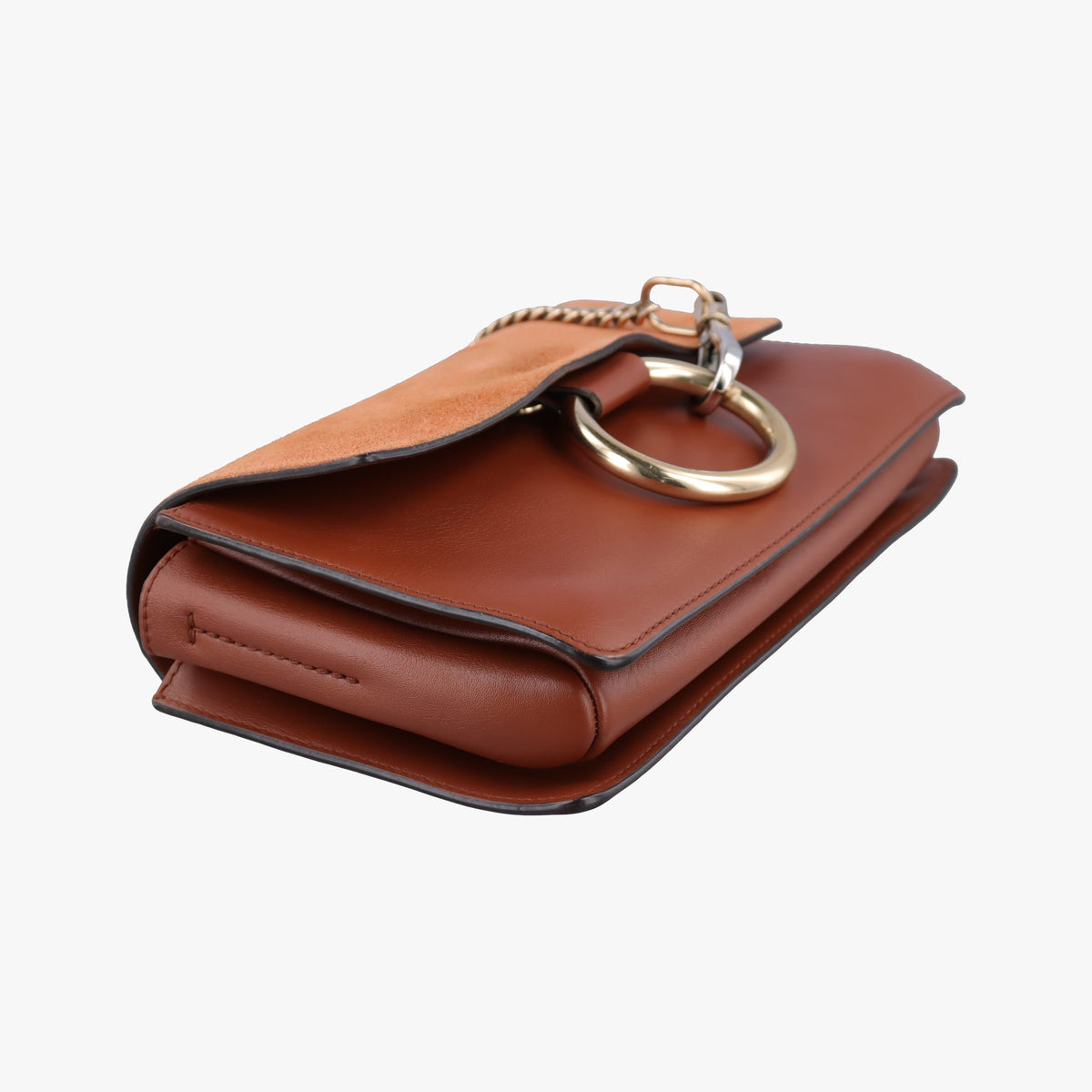 Secondhand Chloe FAYE Brown Suede × leather  shoulderbag | stylenewstar